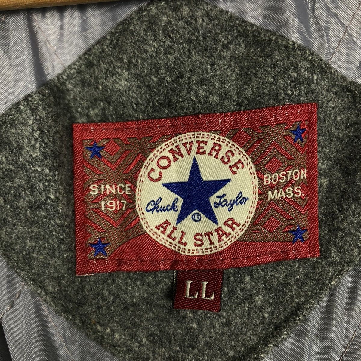 Japanese Brand 🔥VINTAGE JUMPER VARSITY LEATHER JACKET CONVERSE ALL STAR USA Size US L / EU 52-54 / 3 - 18 Thumbnail
