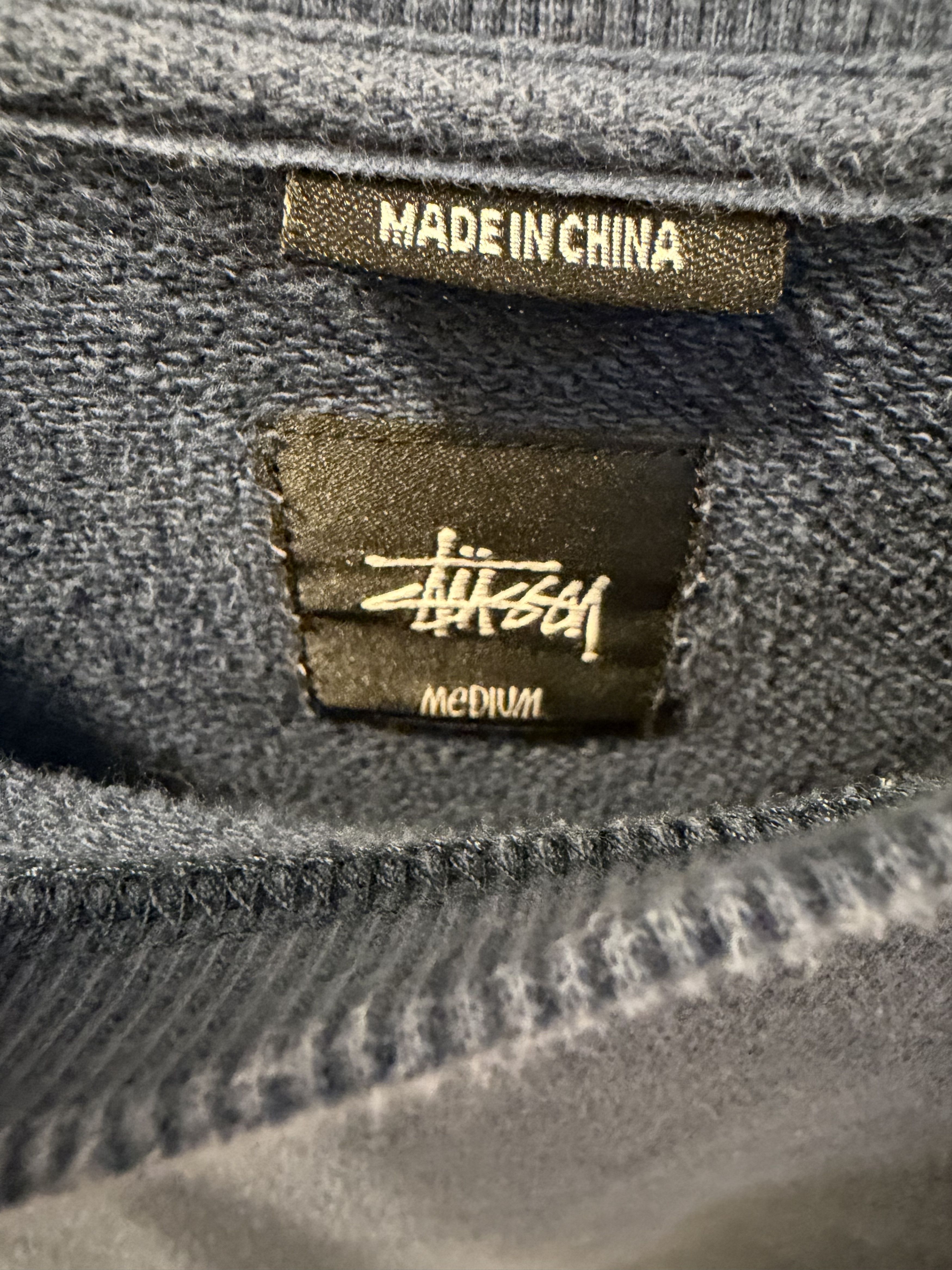 Stussy Stüssy Minimal Crewneck – Blue Size US M / EU 48-50 / 2 - 5 Thumbnail