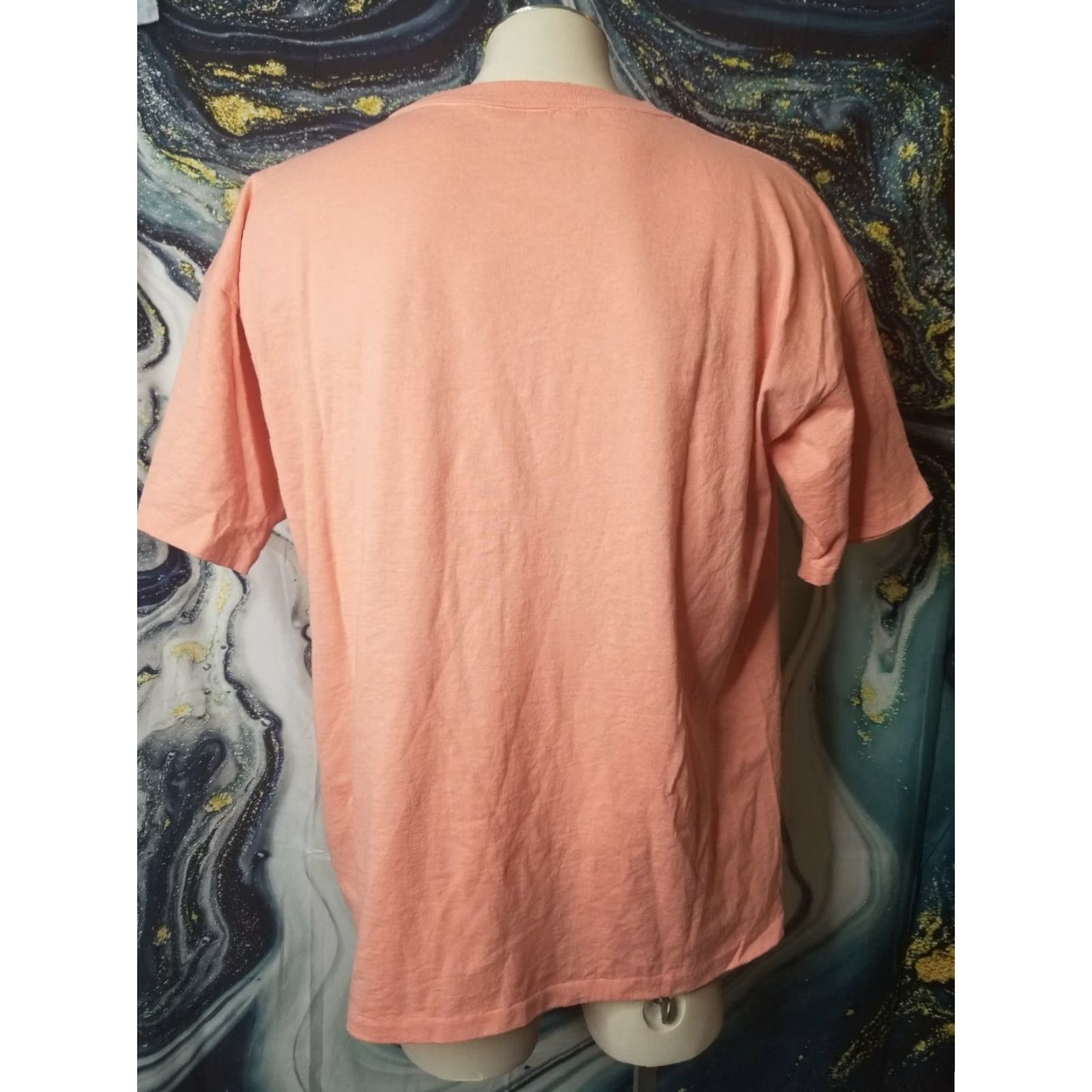 Vintage Fashion Gear Vintage Mens XXL Made In USA Single Stitch Blank T Shirt Neon Shirt USA Mens 2XL Orange Vintage Size US XXL / EU 58 / 5 - 2 Thumbnail