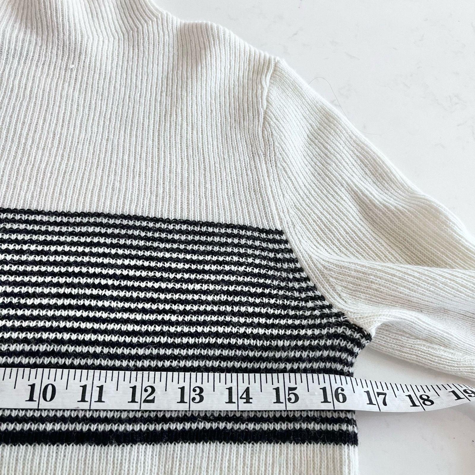 Zara Zara soft knit stripe funnel neck sweater size XL Size XL / US 12-14 / IT 48-50 - 8 Thumbnail