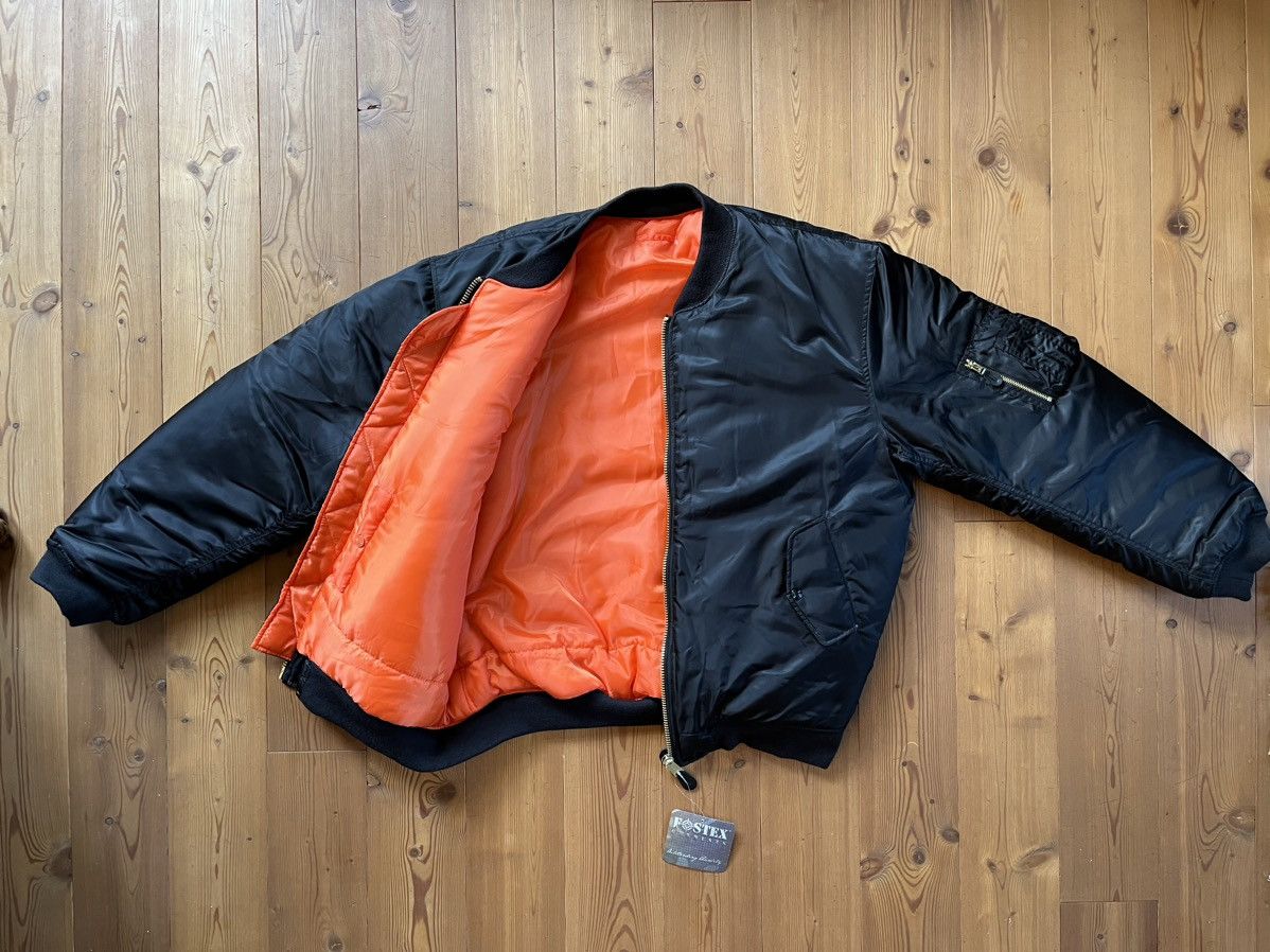 Fostex Garments × Japanese Brand Fostex MA-1 Original Bomber Jacket 4XL Black (like Raf) Size US XXL / EU 58 / 5 - 7 Thumbnail