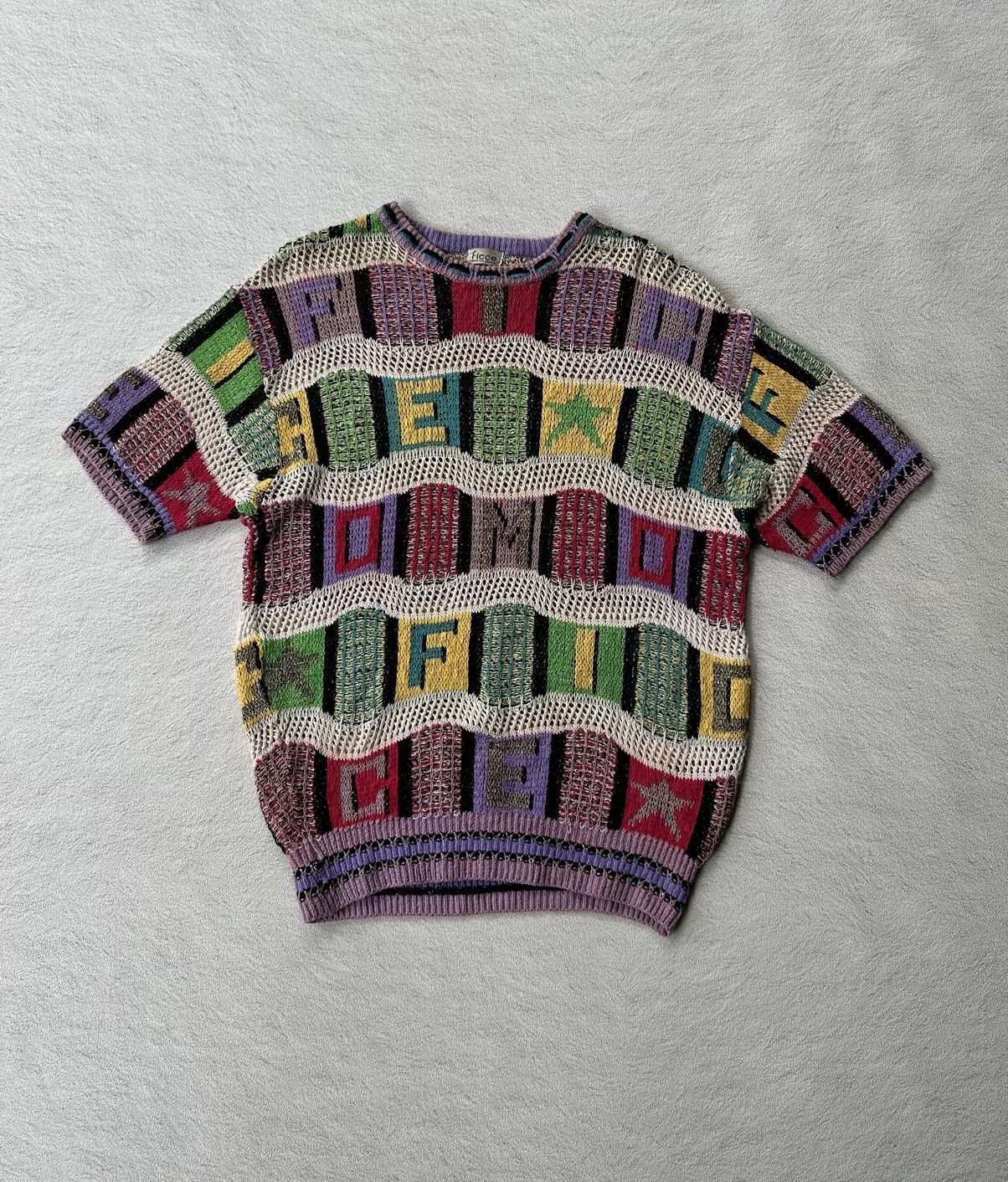 Yoshiyuki Konishi Vintage Ficce By Yoshiyuki Konishi Ficce Uomo Logo Knit Size US M / EU 48-50 / 2 - 1 Thumbnail
