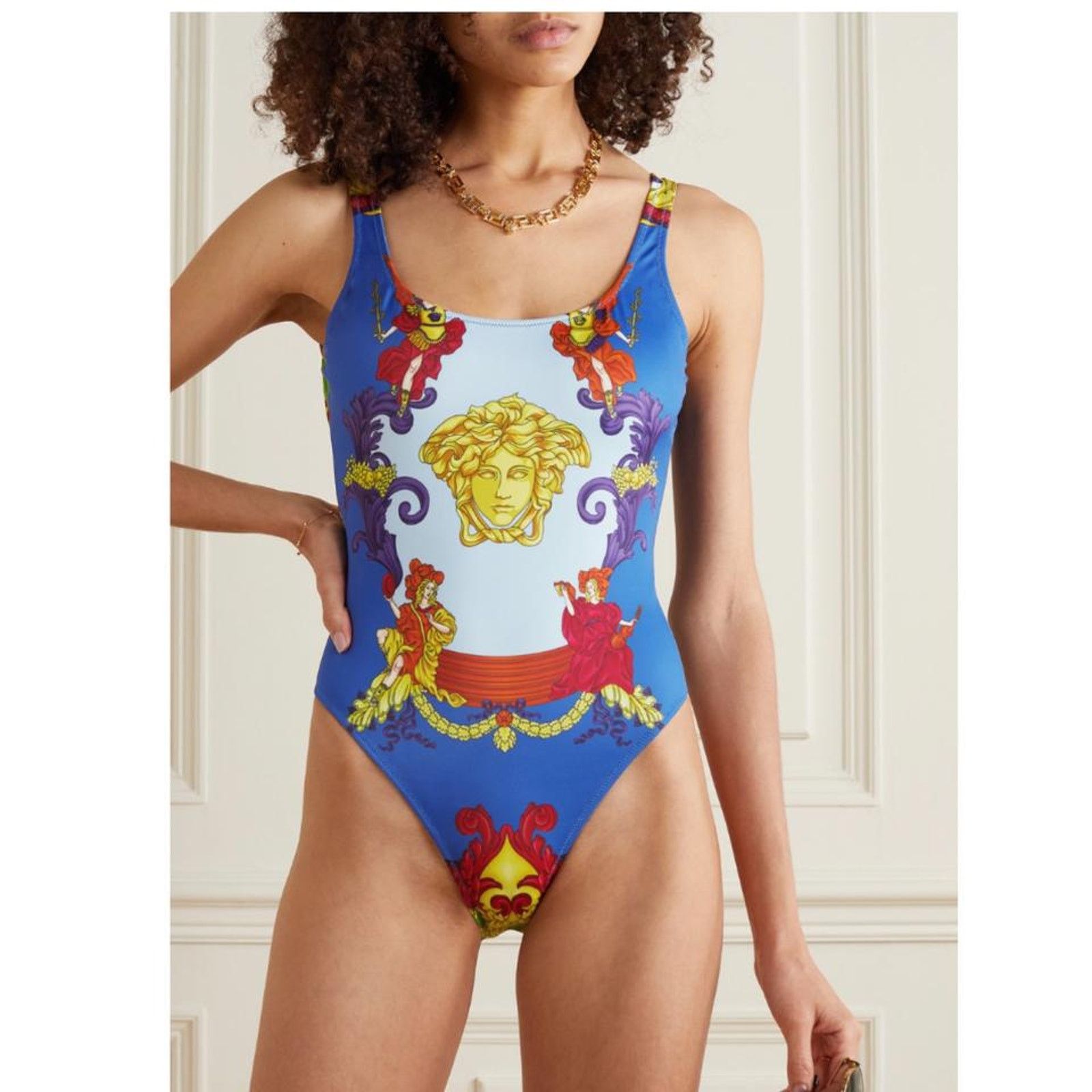Versace Medusa Renaissance logo printed swimsuit Size M / US 6-8 / IT 42-44 - 2 Thumbnail