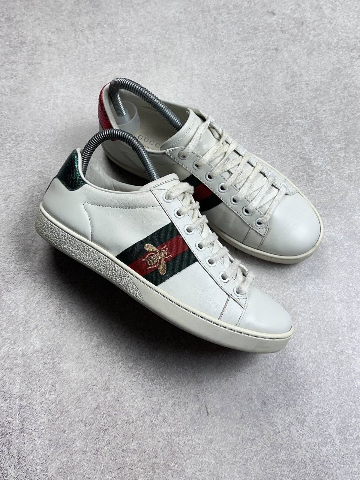 Gucci Gucci Ace Womans Low Top Leather Sneakers Rare Size US 6 / IT 36 - 2 Thumbnail