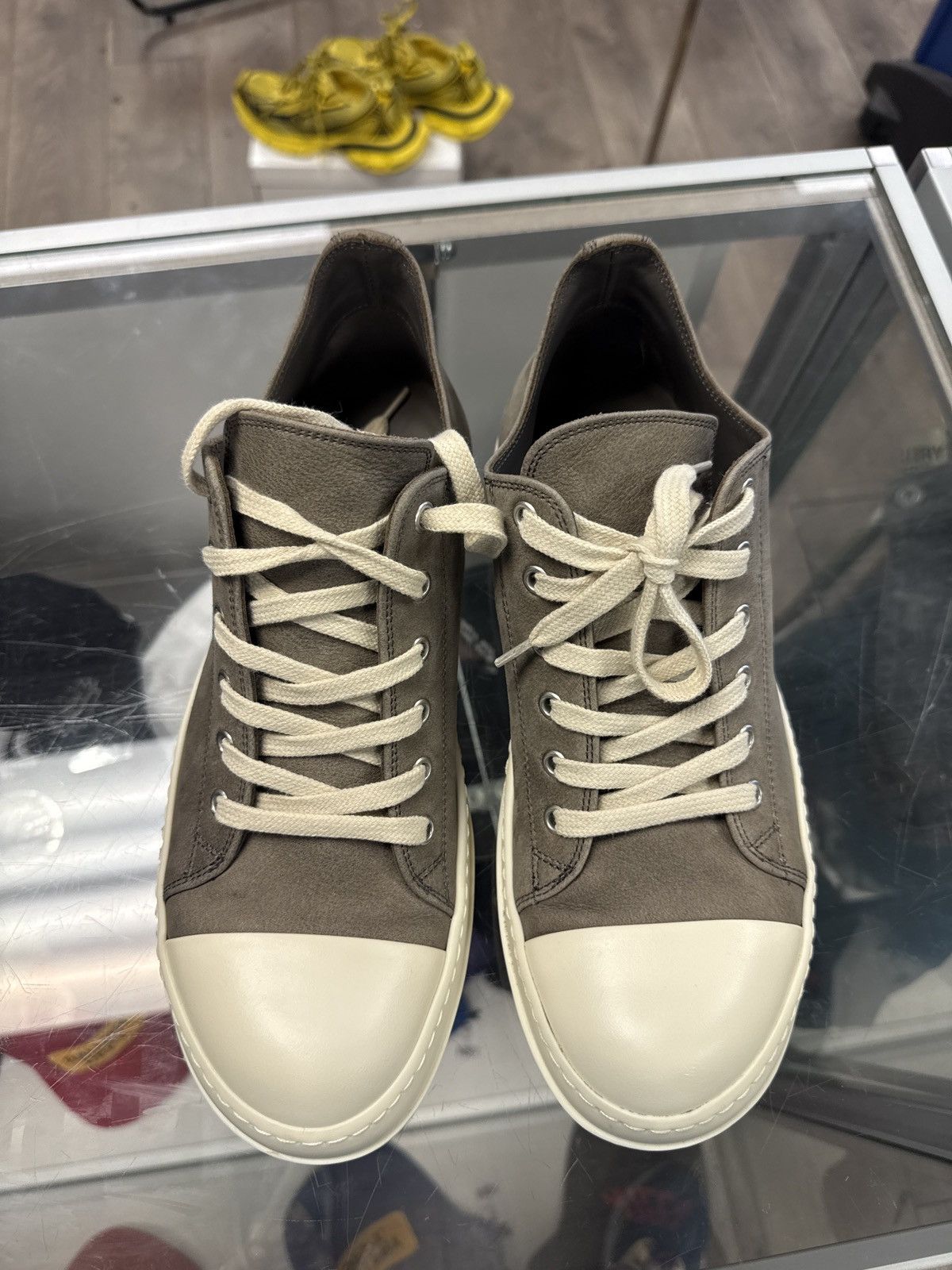 Rick Owens lido canvas low dust milk ramone