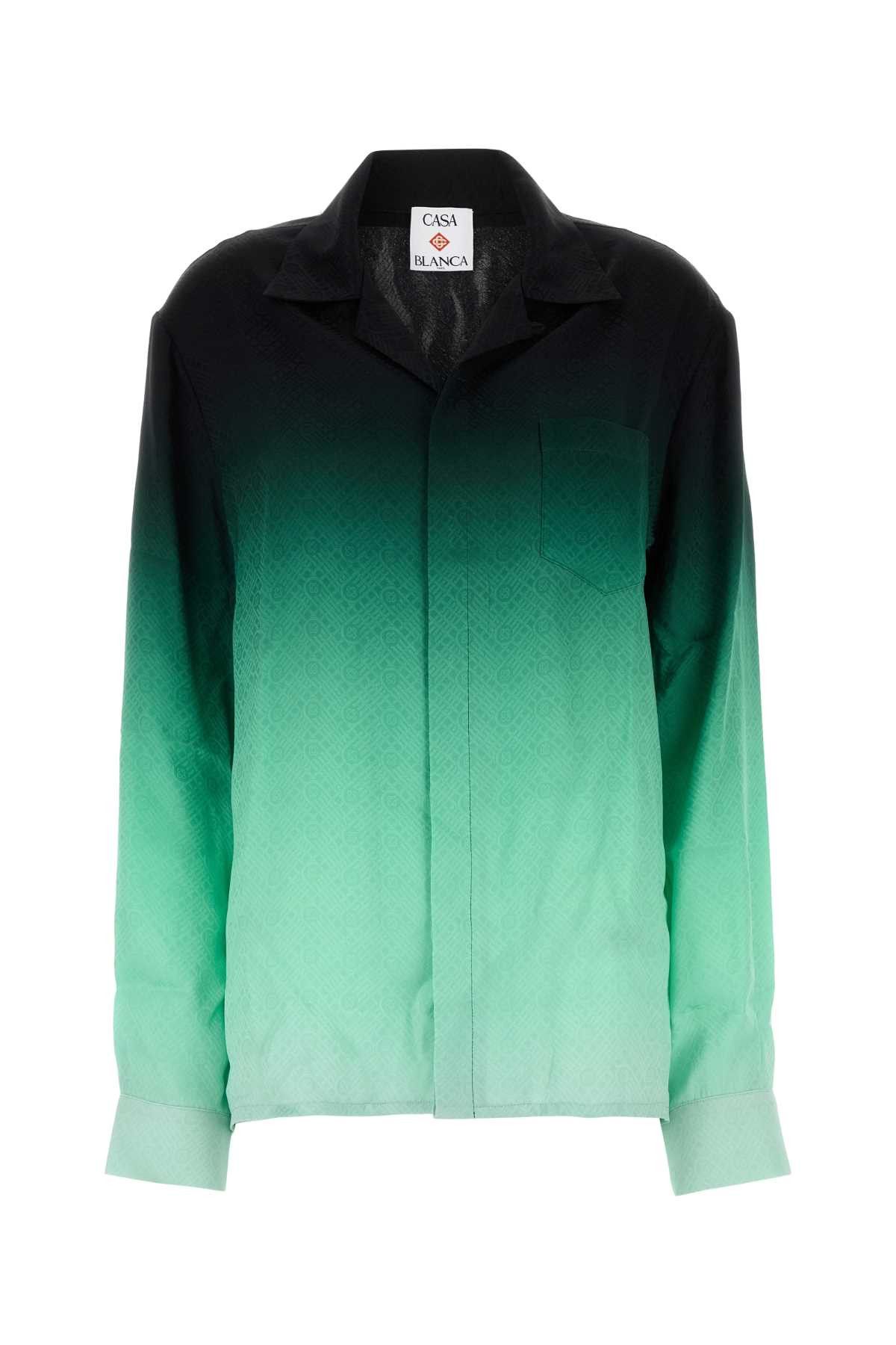 Casablanca Multicolor Silk Shirt Size S / US 4 / IT 40 - 1 Thumbnail