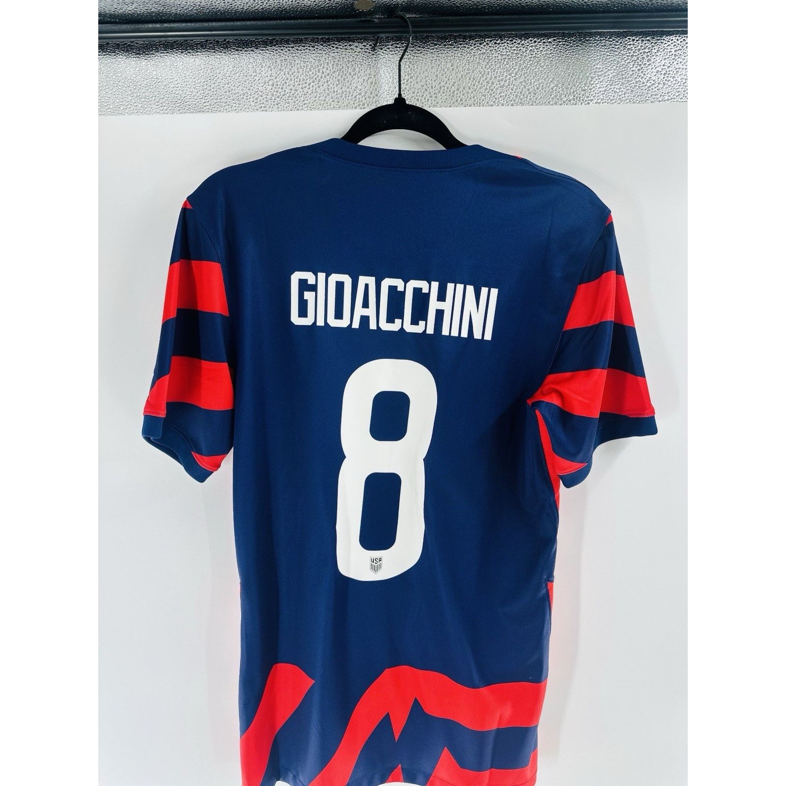 Nike Nike Jersey Mens USA 2021 Stadium Away Soccer1 #8 Gioacchini Size US S / EU 44-46 / 1 - 2 Thumbnail