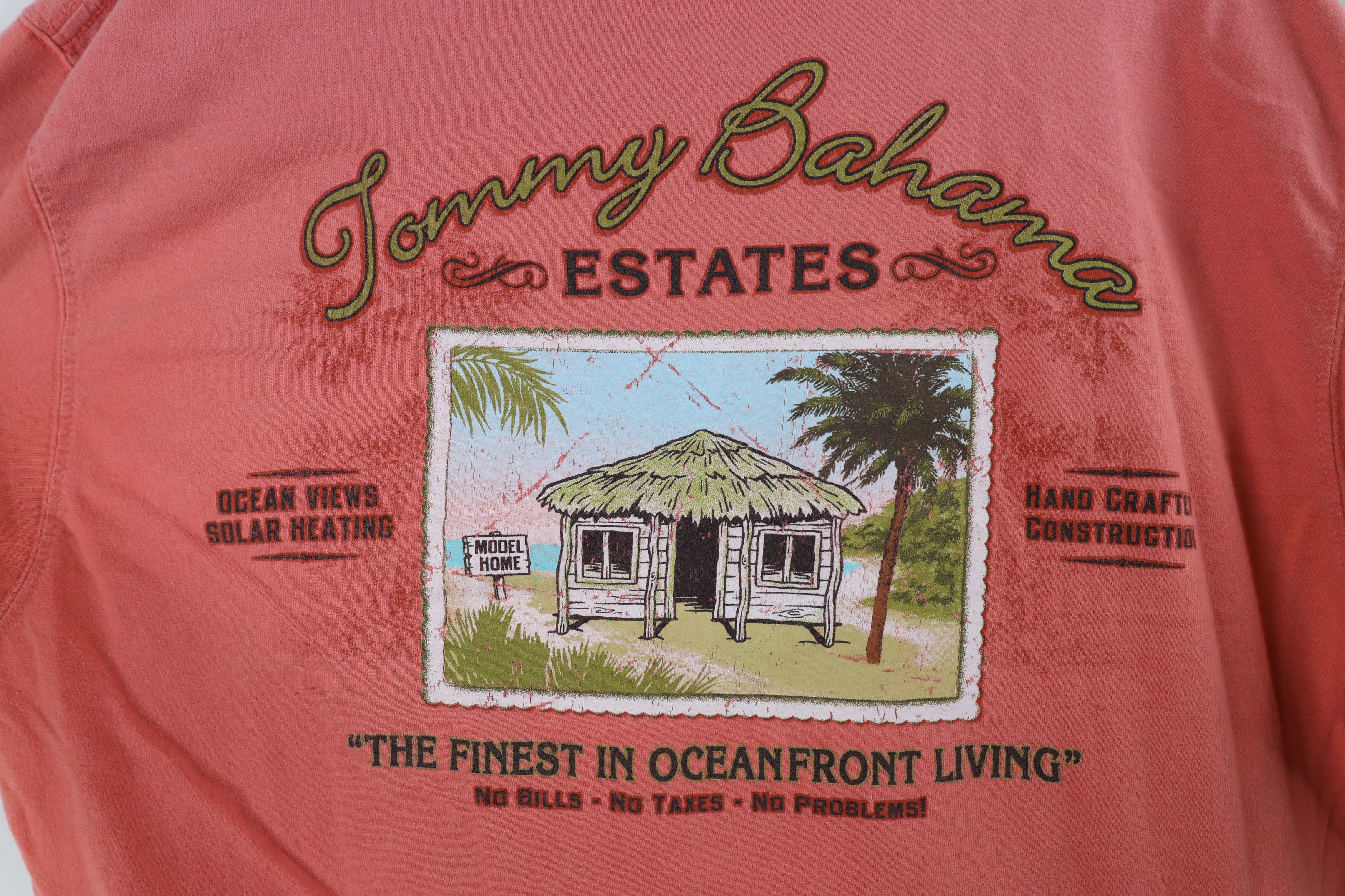 Tommy Bahama × Vintage Vintage Tommy Bahama Estates Spell Out Beach House T-Shirt Size US M / EU 48-50 / 2 - 7 Thumbnail