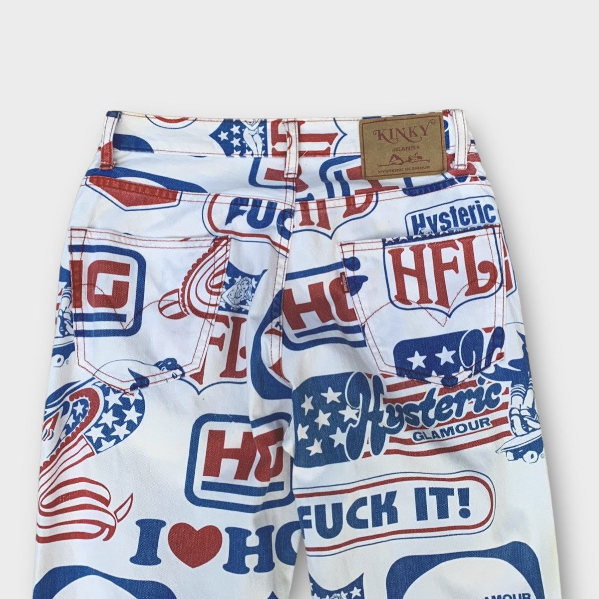 Hysteric Glamour × If Six Was Nine × Seditionaries Skateboard Hysteric glamour Denim Flared Jeans Size 27" / US 4 / IT 40 - 5 Thumbnail