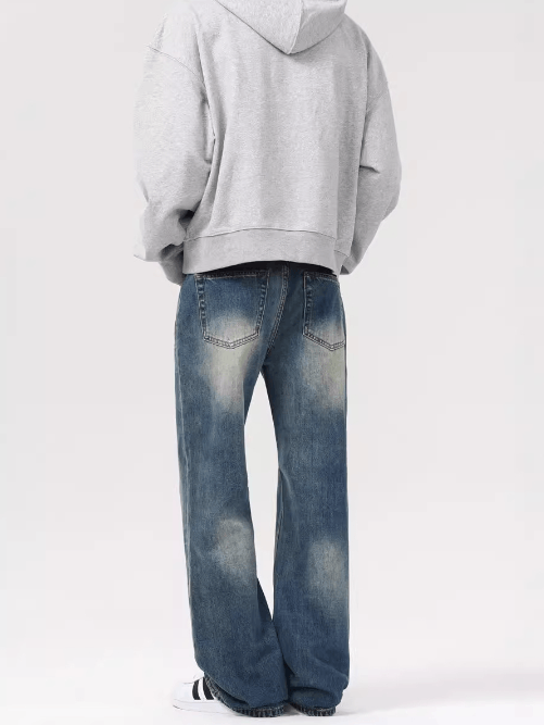 Japanese Brand × Jean American retro washed distressed loose bootcut jeans Size US 34 / EU 50 - 4 Thumbnail