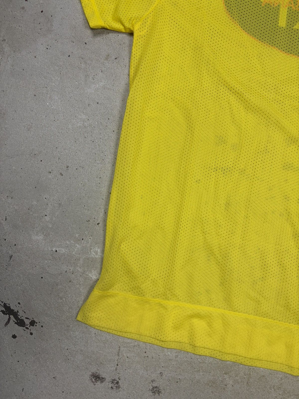 Dolce & Gabbana Vintage 90s Dolce & Gabbana Mare Yellow Surf Mesh T Shirt Size US XL / EU 56 / 4 - 9 Thumbnail