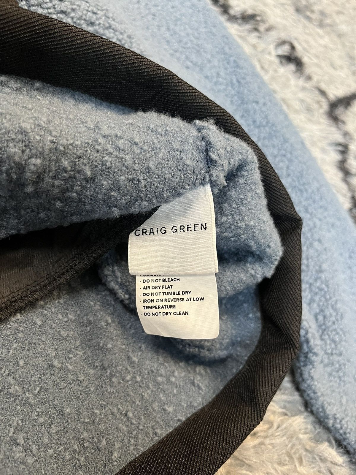 Craig Green Craig Green Boucle Fleece Zip Up Jacket Blue | L Size US L / EU 52-54 / 3 - 5 Thumbnail