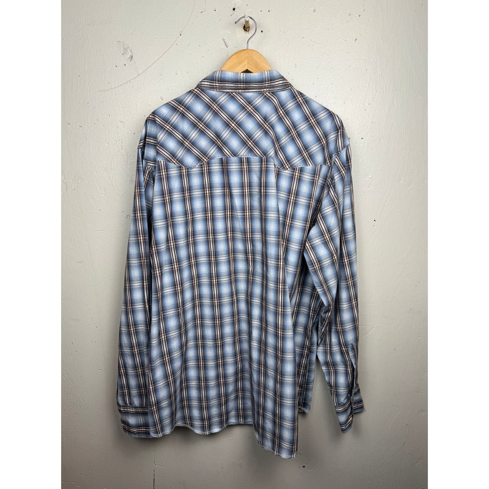 Wrangler Wrangler Pearl Snap Western Shirt – 2XL Oversized Fit Size US XXL / EU 58 / 5 - 2 Thumbnail
