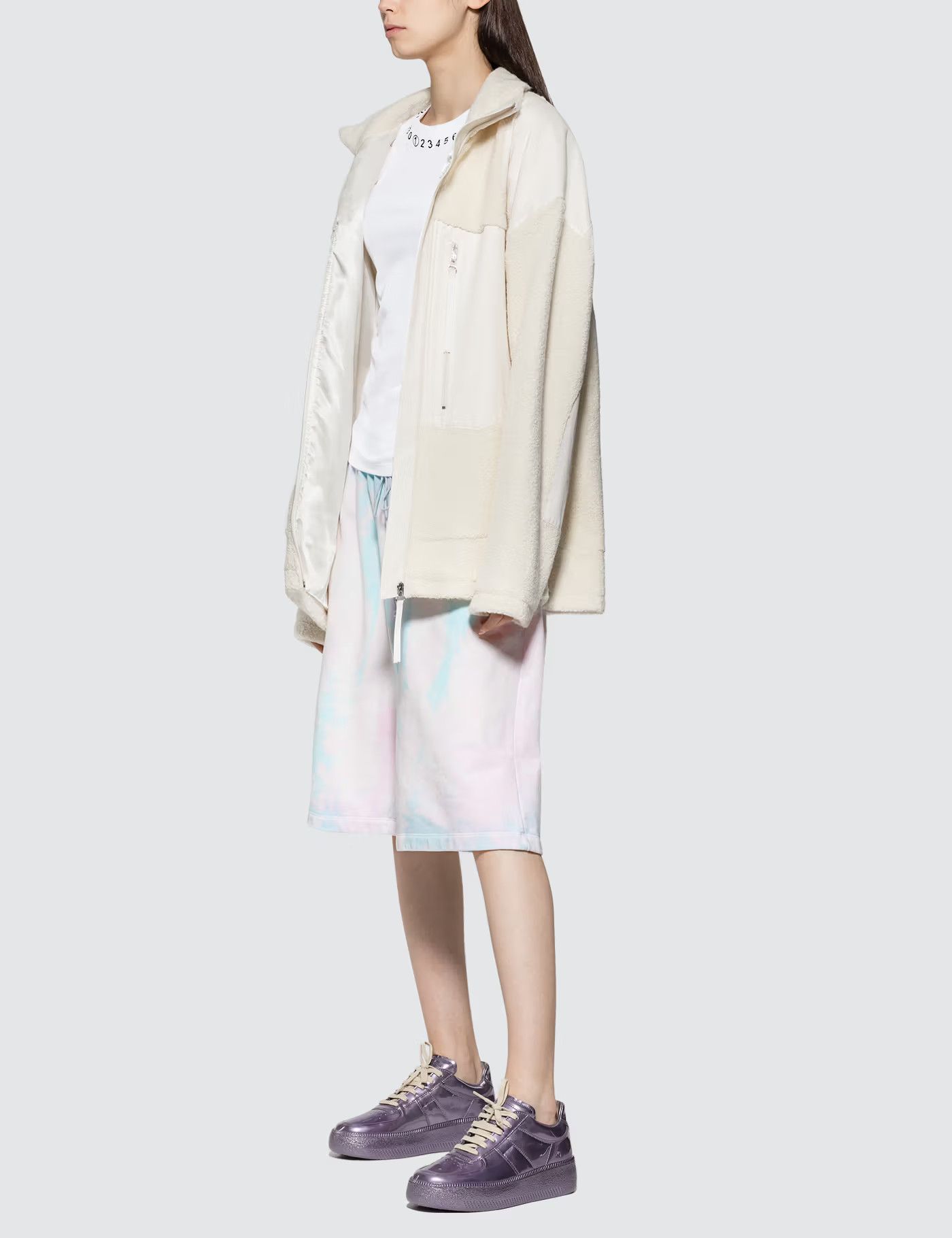 Maison Margiela oc11z1225 Numerical Logo Basic T-Shirt in White Size L / US 10 / IT 46 - 2 Thumbnail