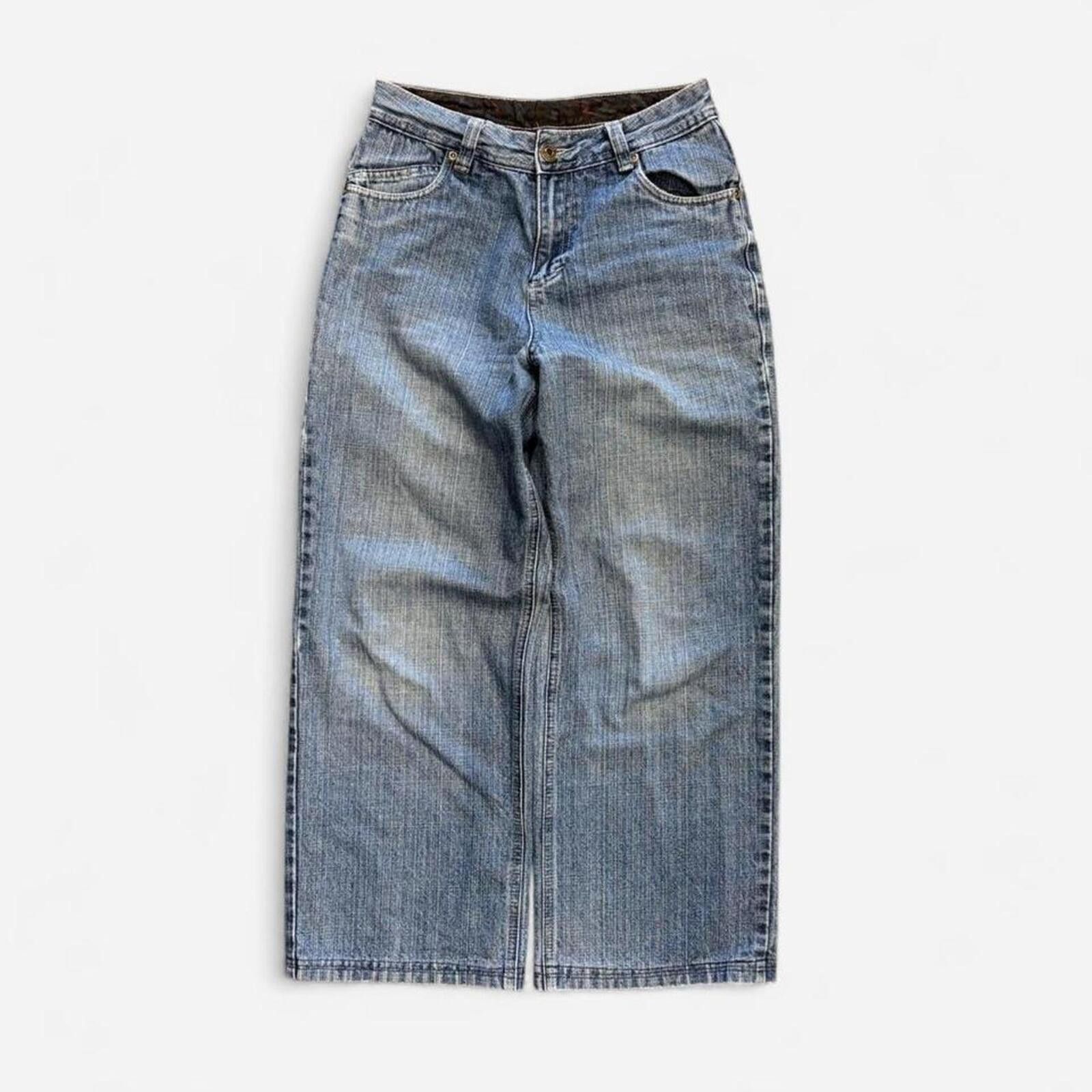 Vintage Y2K Skull Baggy Jeans Size US 30 / EU 46 - 4 Thumbnail