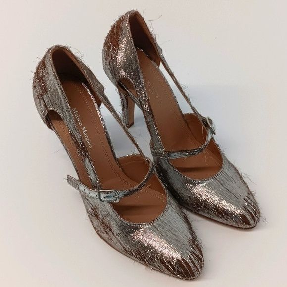 Maison Margiela Maison Margiela Distressed Metallic Mary Jane Pumps -EU36 Size US 6 / IT 36 - 3 Thumbnail