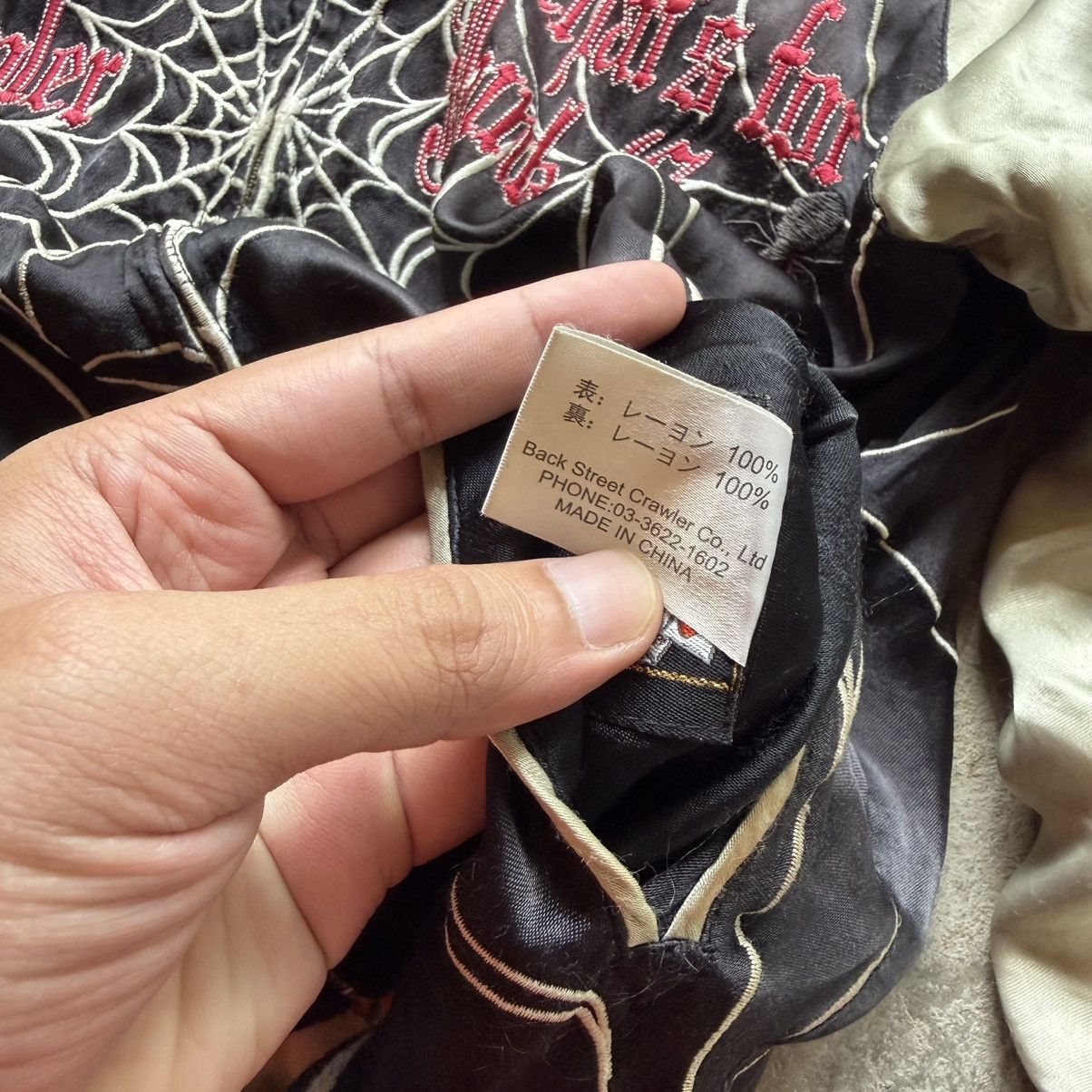 14th Addiction 🔥RARE🔥Back street cramber skull rayon sukajan jacket Size US M / EU 48-50 / 2 - 15 Thumbnail