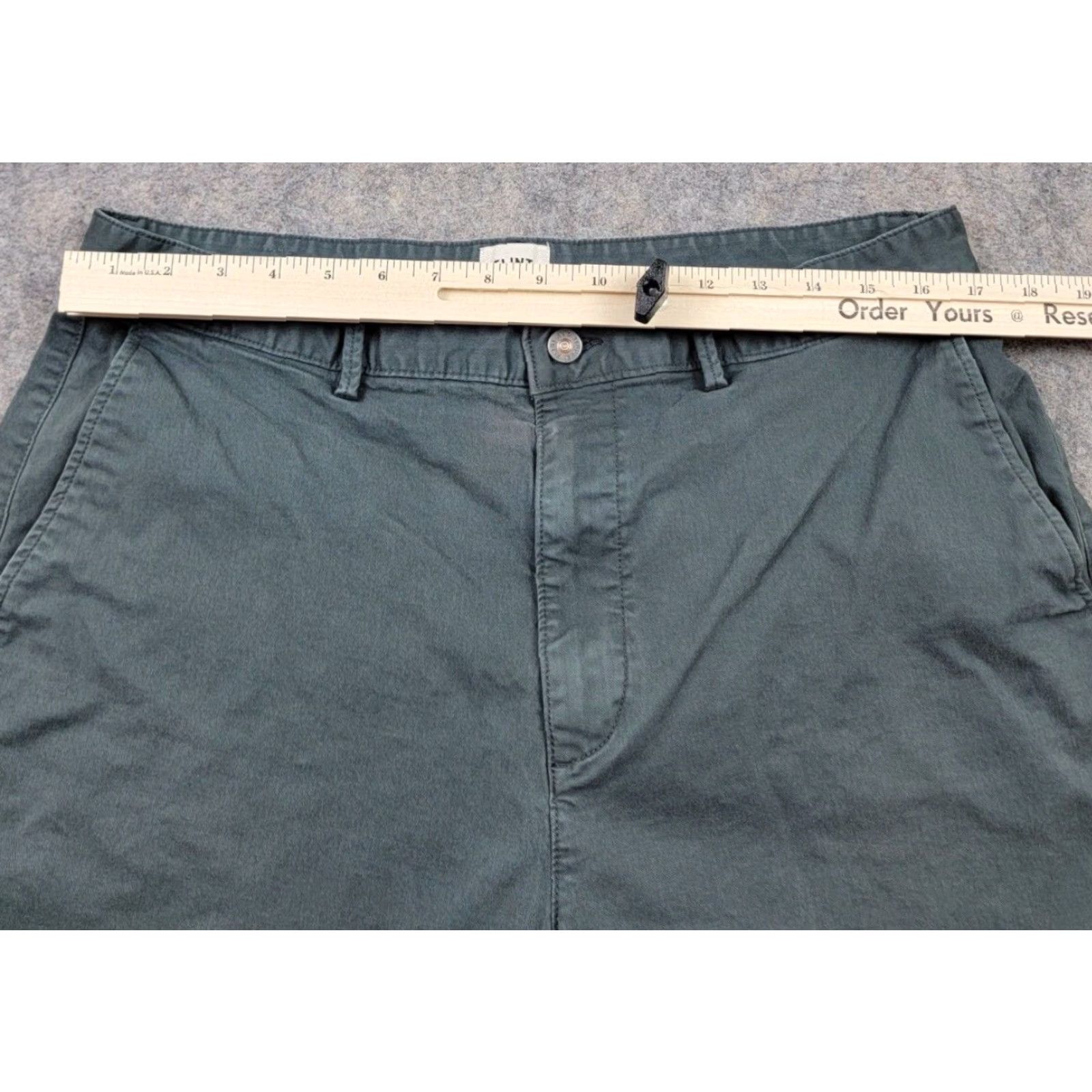 Flint And Tinder Flint and Tinder Shorts Mens 36 Green Flat Front Chino 9'' Inseam Size US 36 / EU 52 - 6 Thumbnail