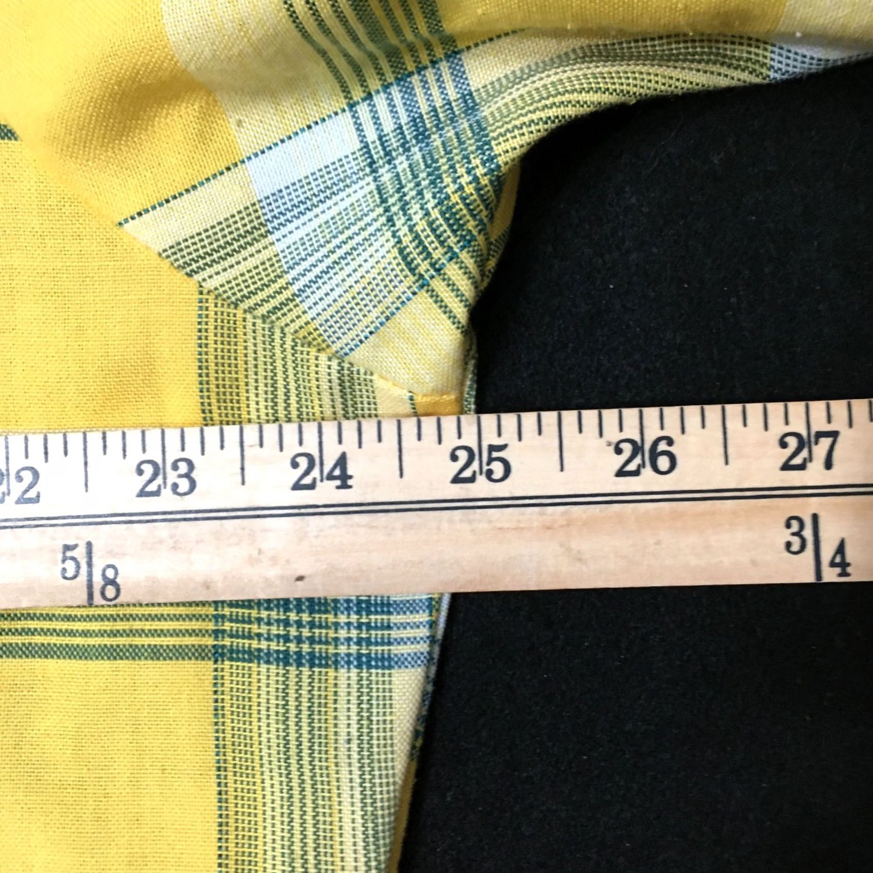 Vintage PAR FOUR Shirt Mens Yellow Plaid Short Sleeve Button Down Golf Casual Size US L / EU 52-54 / 3 - 5 Thumbnail
