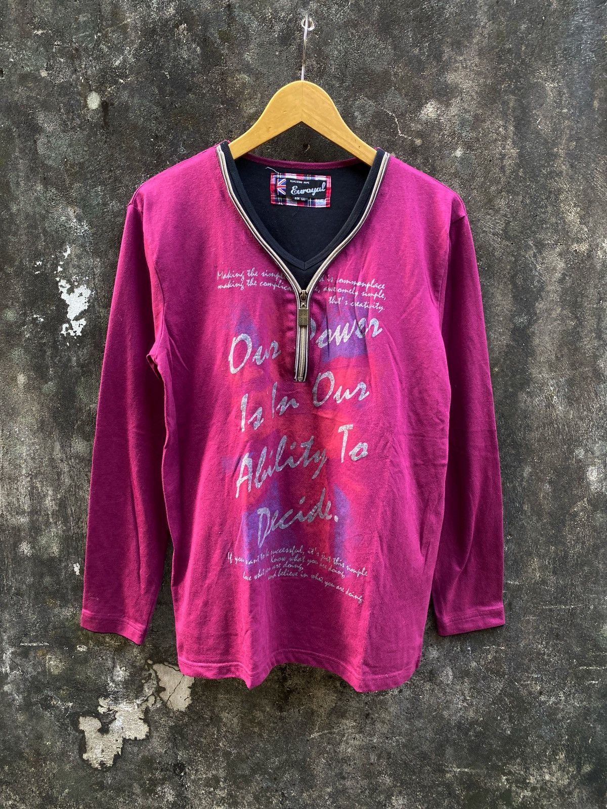 Japanese Euroyal Double Layer Poem Punk LGB style