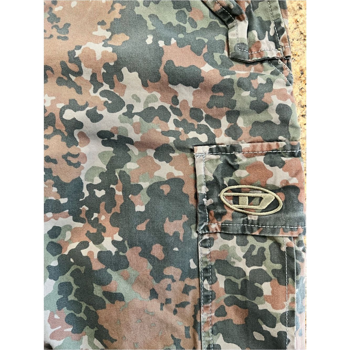 Diesel Diesel P-Atlan-Pat Camo Cargo Pants NWT Size 31 Utility Mil Size US 31 - 8 Thumbnail