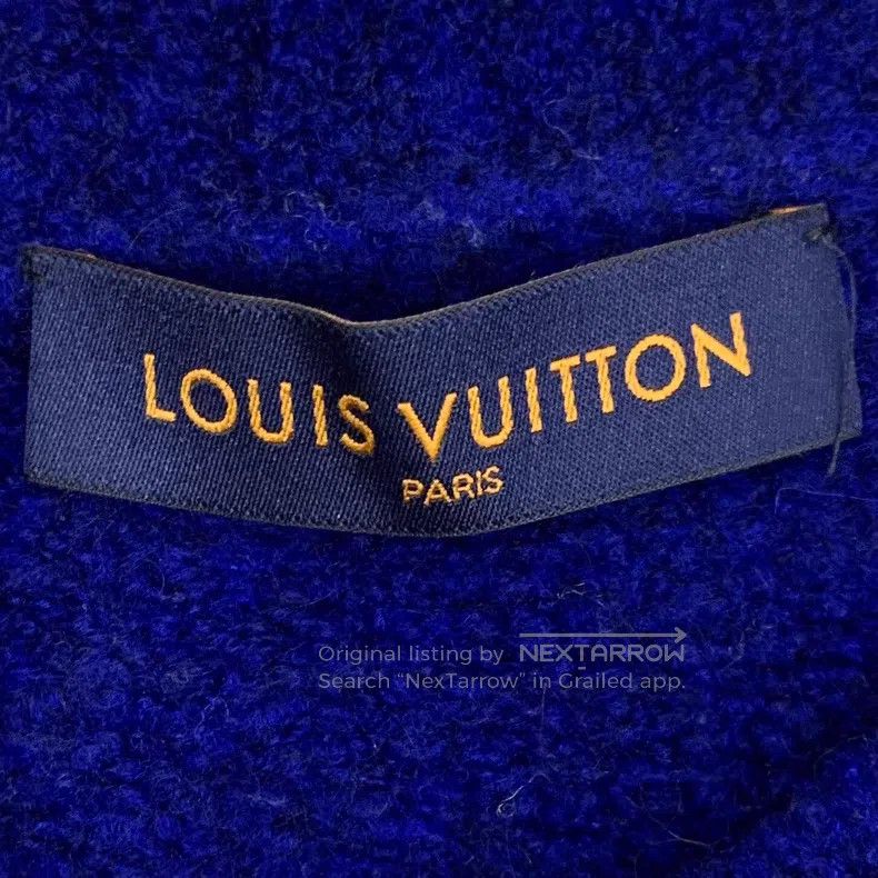 Louis Vuitton Louis Vuitton Navy logo intarsia wool crewneck long-sleeve Size US XS / EU 42 / 0 - 5 Thumbnail