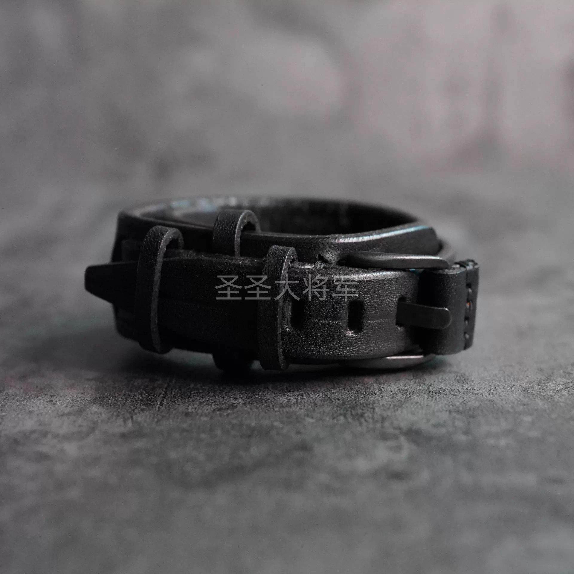 Julius Julius 7 New Genuine Black Leather Layered Bracelet Size ONE SIZE - 2 Thumbnail