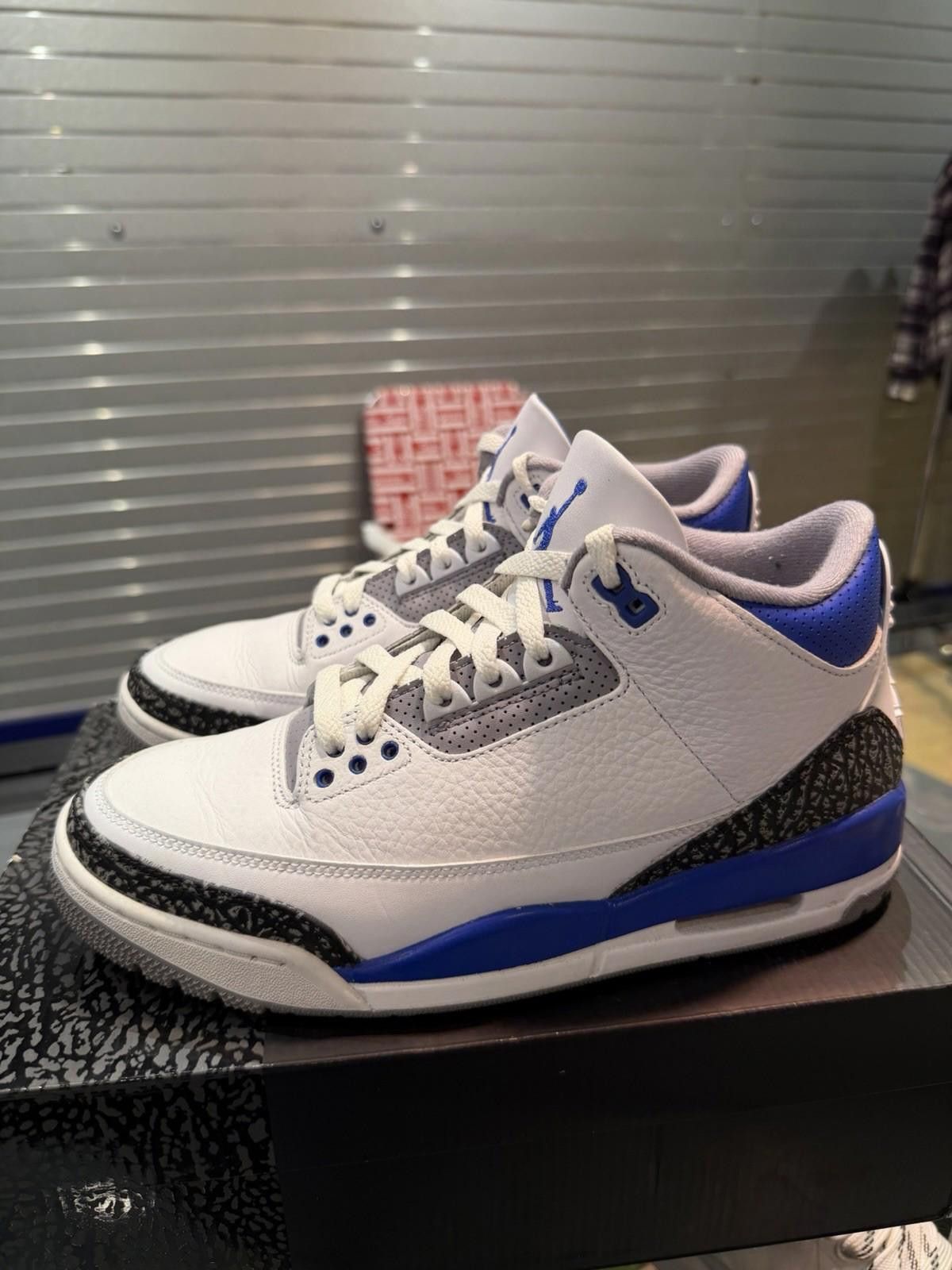 Jordan Brand Jordan 3 Retro Racer Blue Size 8.5 Pre-Owned CT8532-145 Size US 8.5 / EU 41-42 - 6 Thumbnail