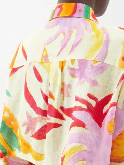 Marni o1y1125 Linen Shirt in Multicolor Size XS / US 0-2 / IT 36-38 - 3 Thumbnail