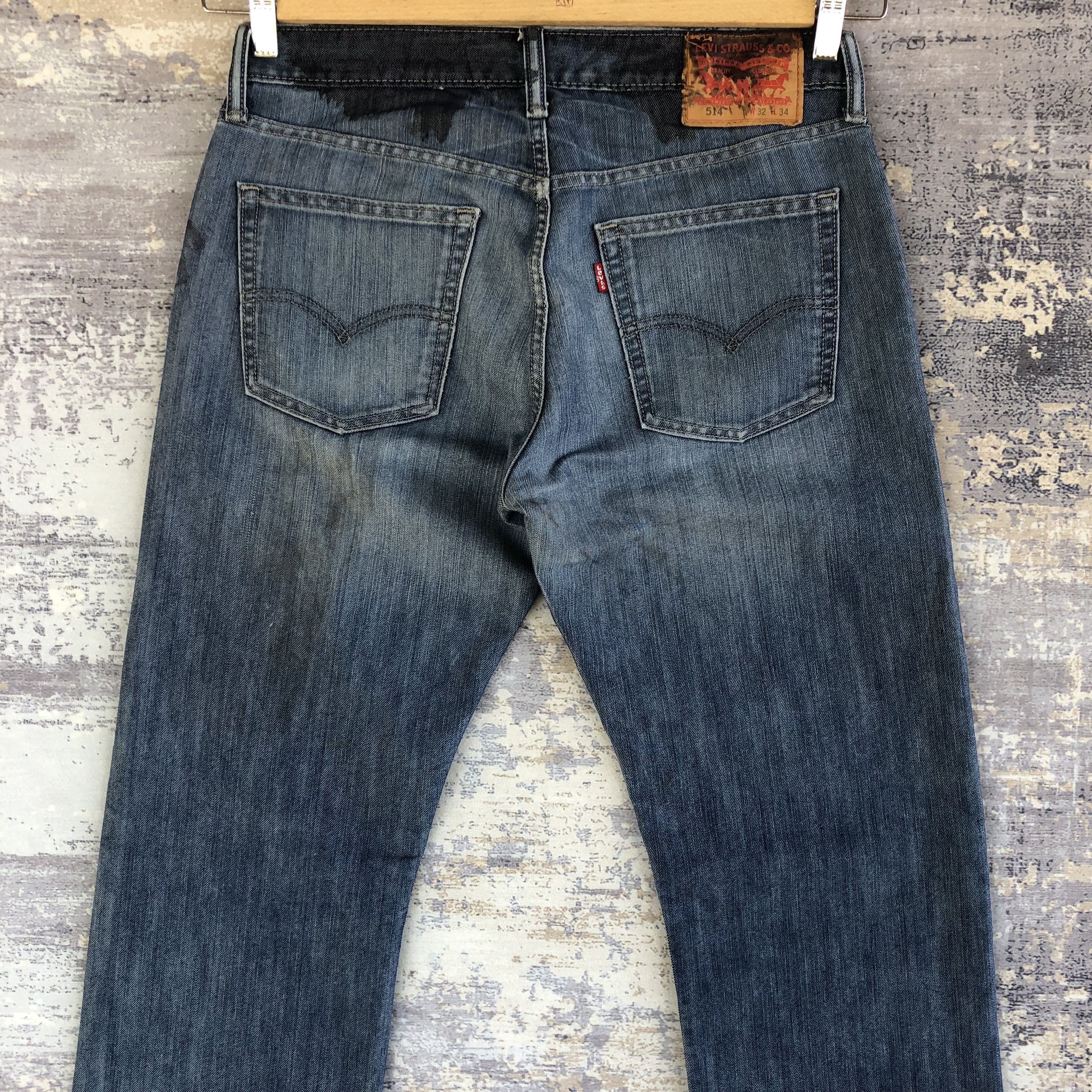 Levi's Vintage Y2K Levis 514 Faded Jeans Levi's Straight Denim Size US 30 / EU 46 - 4 Thumbnail