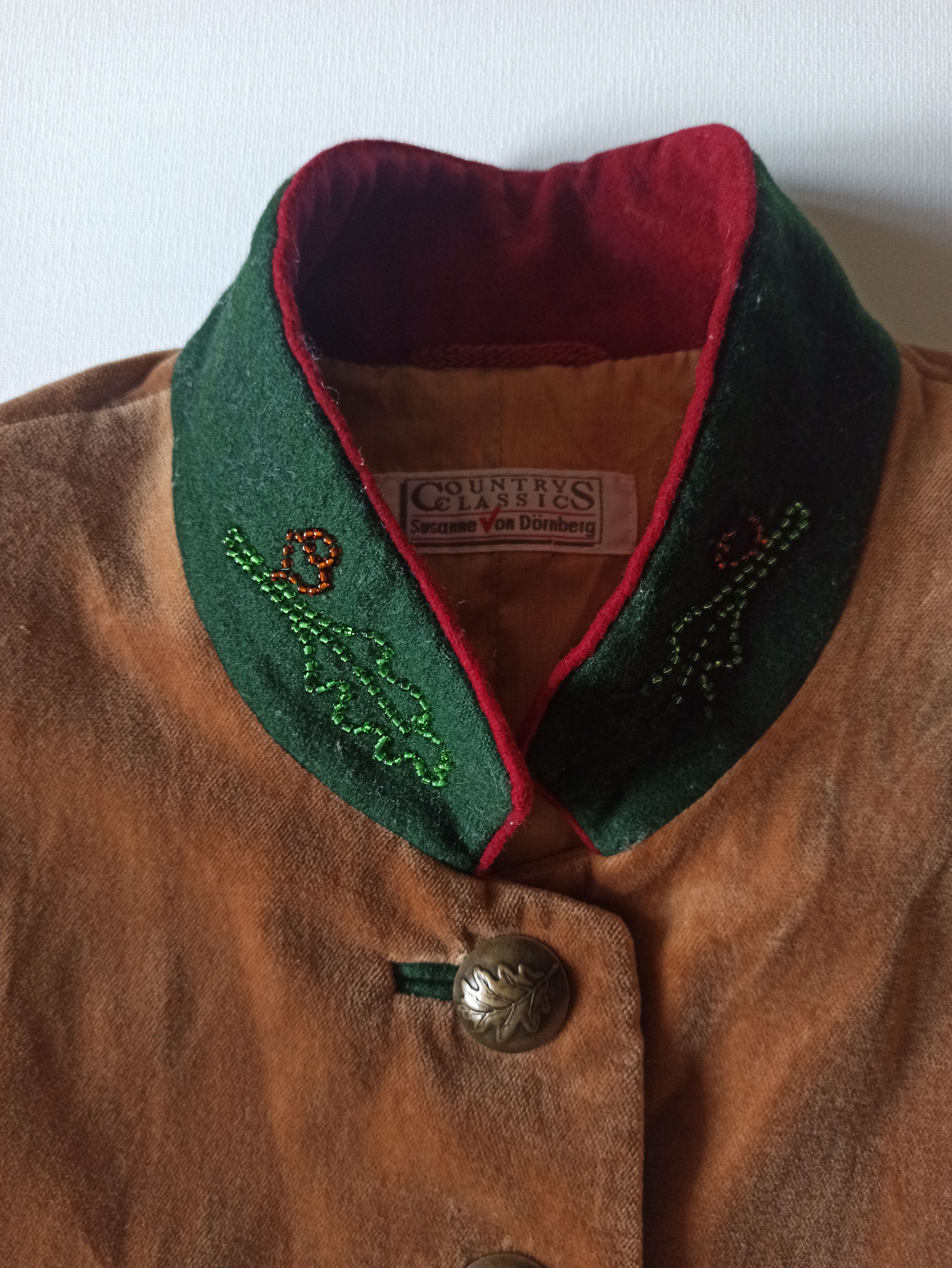 Vintage vintage velvet jacket, size XS Size XS / US 0-2 / IT 36-38 - 6 Thumbnail