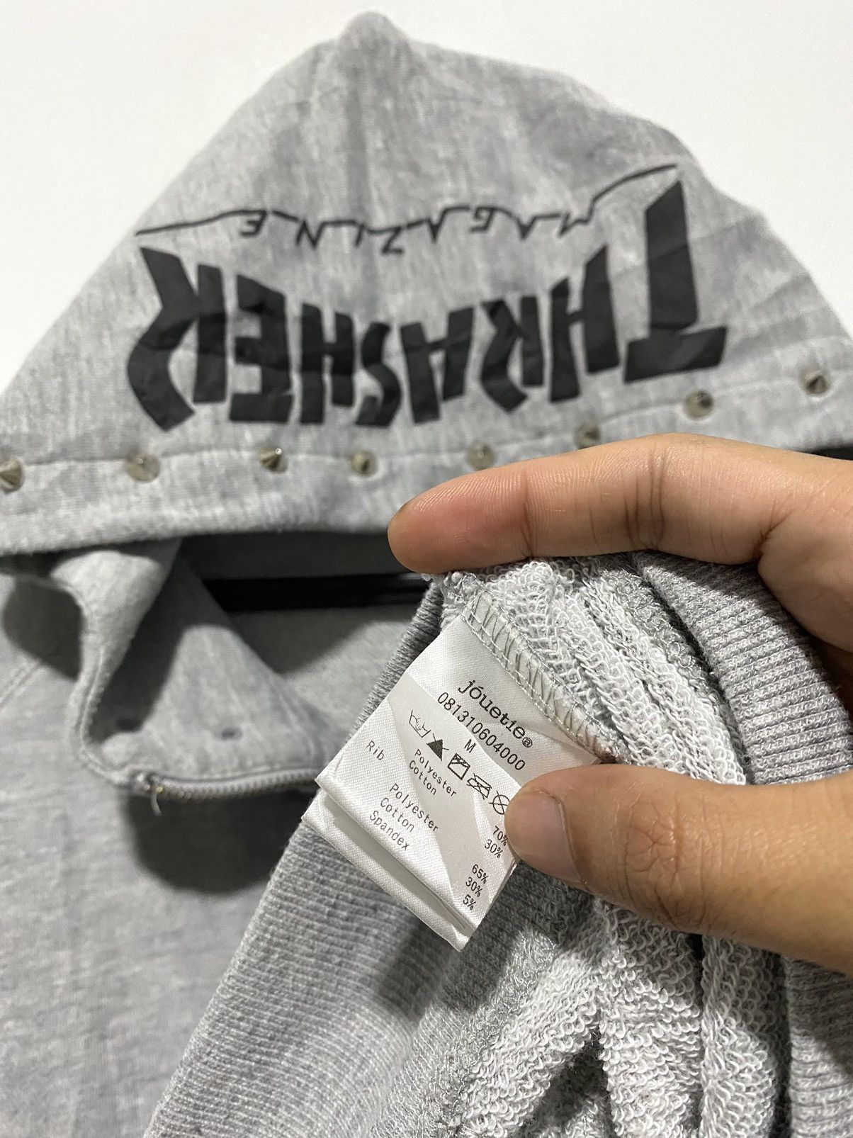 Thrasher Jouetie x Thrasher Magazine With Studded zipper Hoodie Size US S / EU 44-46 / 1 - 8 Thumbnail