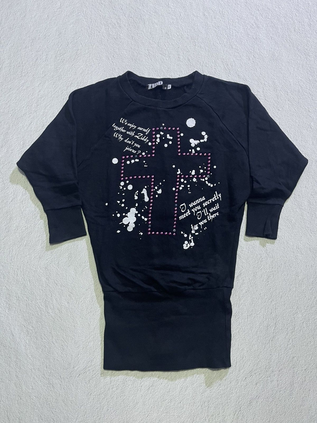 Hysteric Glamour Y2K ZIDDY long sleeve tshirt motif cross glitter Size M / US 6-8 / IT 42-44 - 1 Thumbnail
