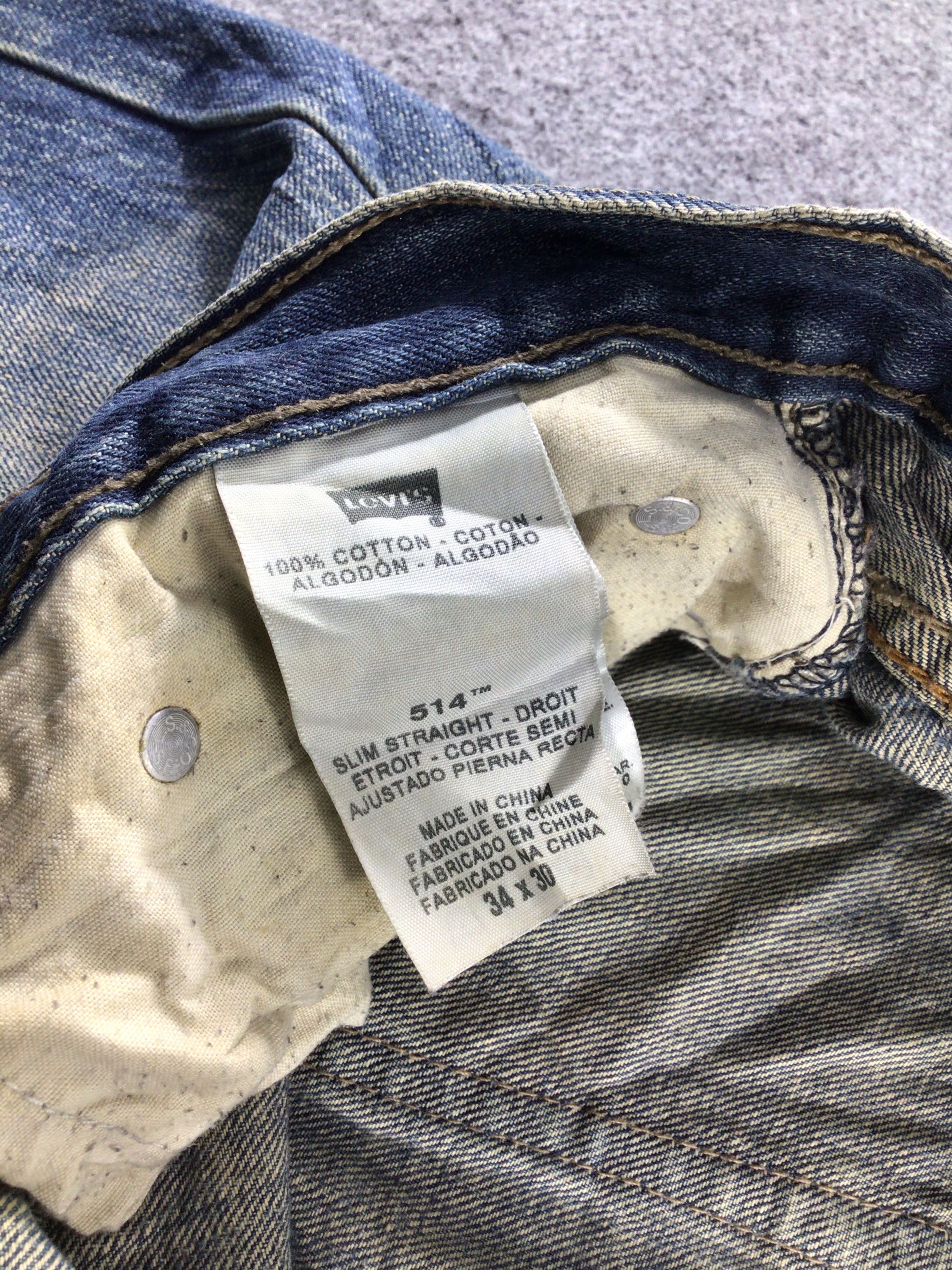 Levi's Vintage Levis 514 Jeans Rusty Faded Blue Denim -J546 Size US 37 - 10 Thumbnail