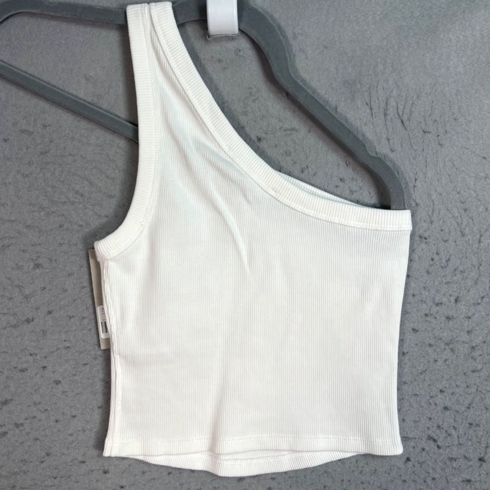 Everlane Everlane Womens XXS Organic Cotton One-Shoulder Tank White Shirt Sleeveless Womens 2XS Organic Cotton One Shoulder Fashion Tank White Womens Size XXS / US 00 / IT 34 - 2 Thumbnail