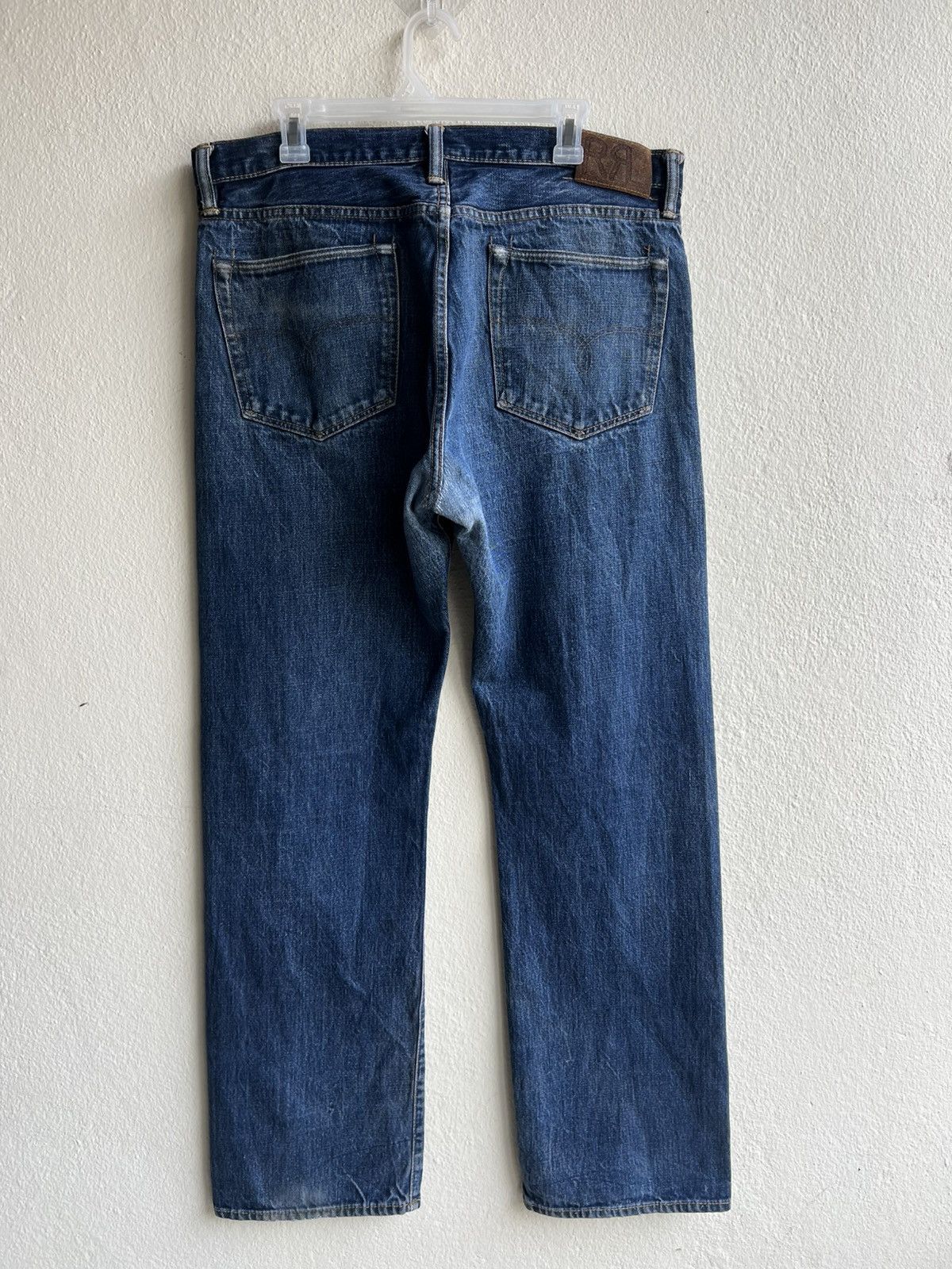 Ralph Lauren Vintage RRL Hidden Rivets Dirty Mud Denim Selvedge Jeans Size US 36 / EU 52 - 3 Thumbnail