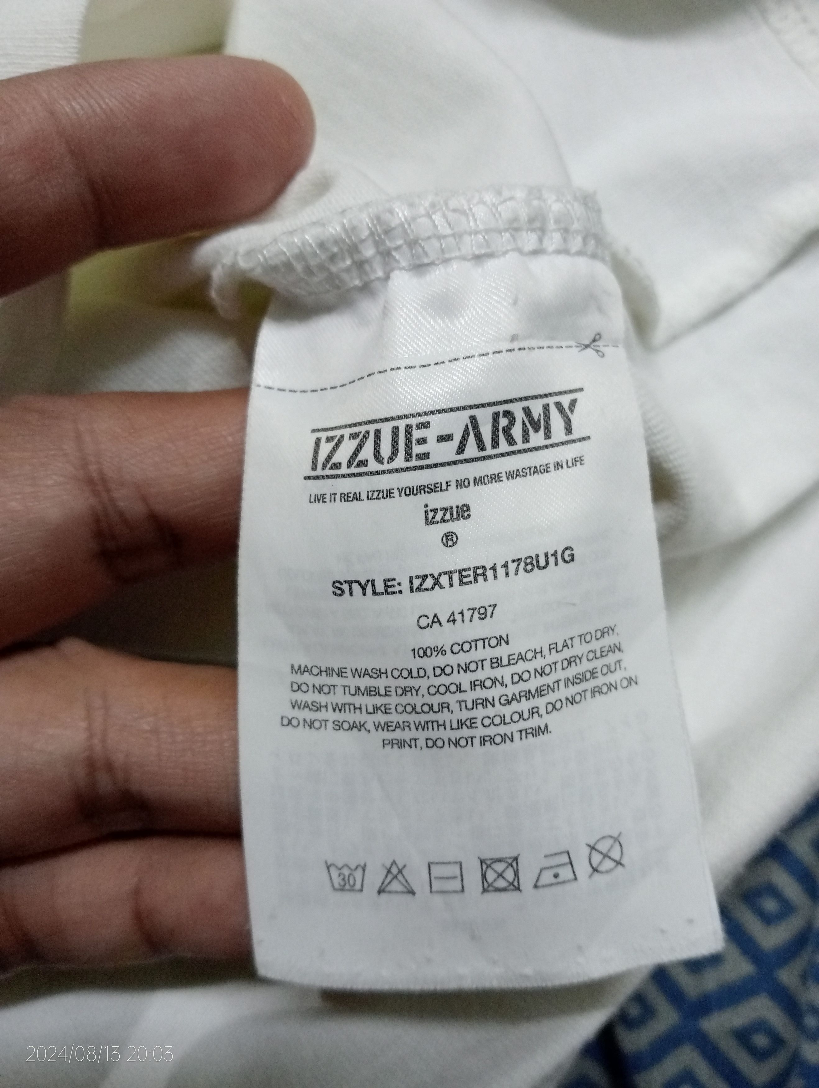 izzue IZZUE IZ-X04-ARMY Tee Size US M / EU 48-50 / 2 - 6 Thumbnail