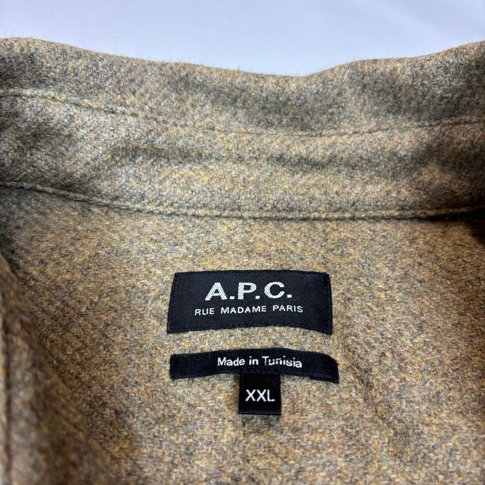 A.P.C. A.P.C. Basile Wool Blend Overshirt 2XL Button Up Shacket Size US XL / EU 56 / 4 - 4 Thumbnail