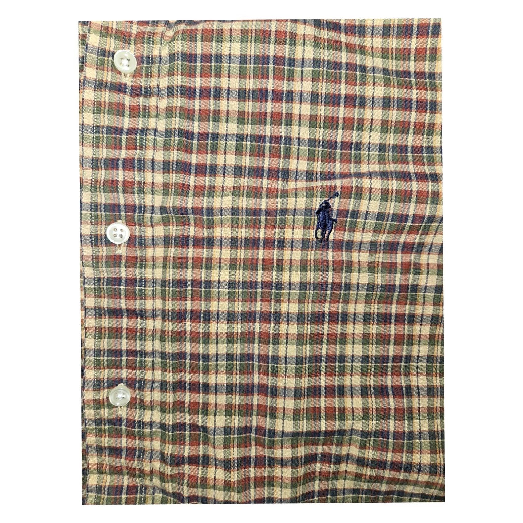 Ralph Lauren VINTAGE Ralph Lauren Button-Down Men's L Classic Plaid Green Embroidered Preppy Workwear Shirt Size US L / EU 52-54 / 3 - 6 Thumbnail