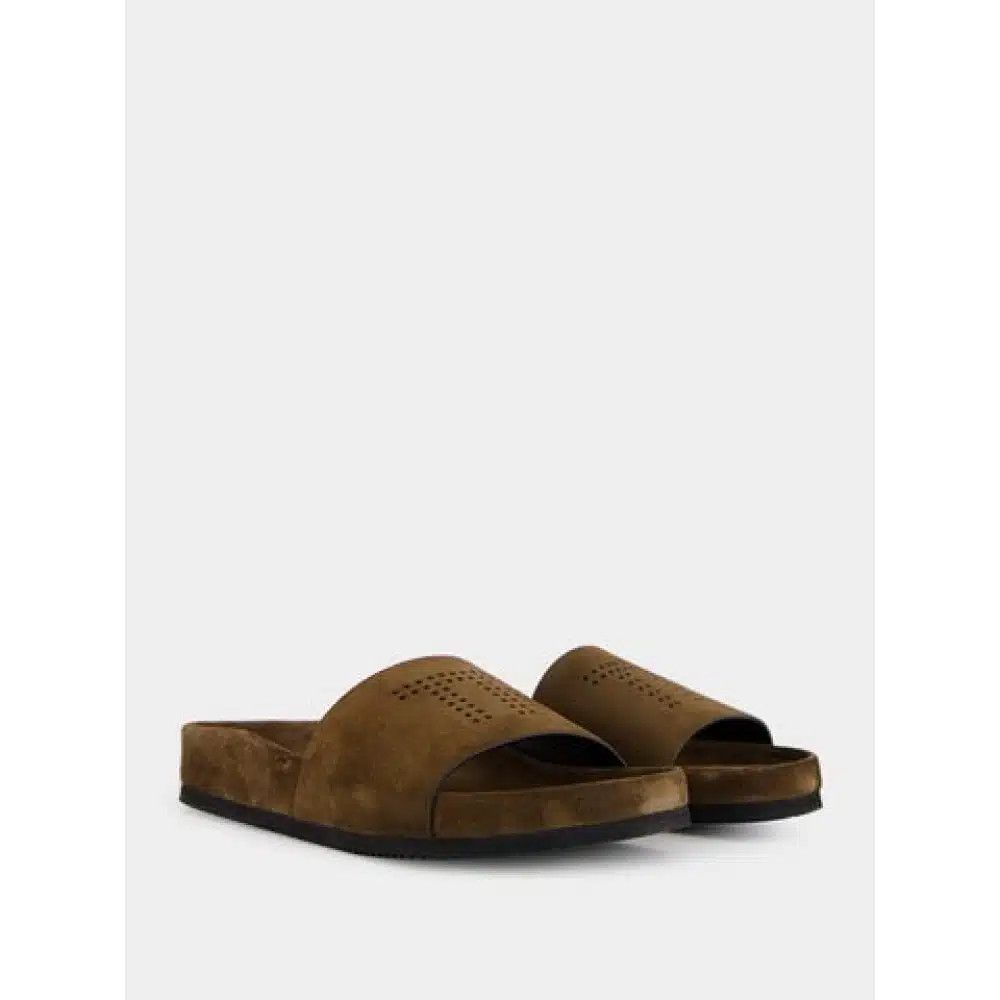 Tom Ford o1loc1c0226 J1533 Size: 7 TF / Suede Wicklow Sandals Brown Size US 7 / EU 40 - 2 Thumbnail