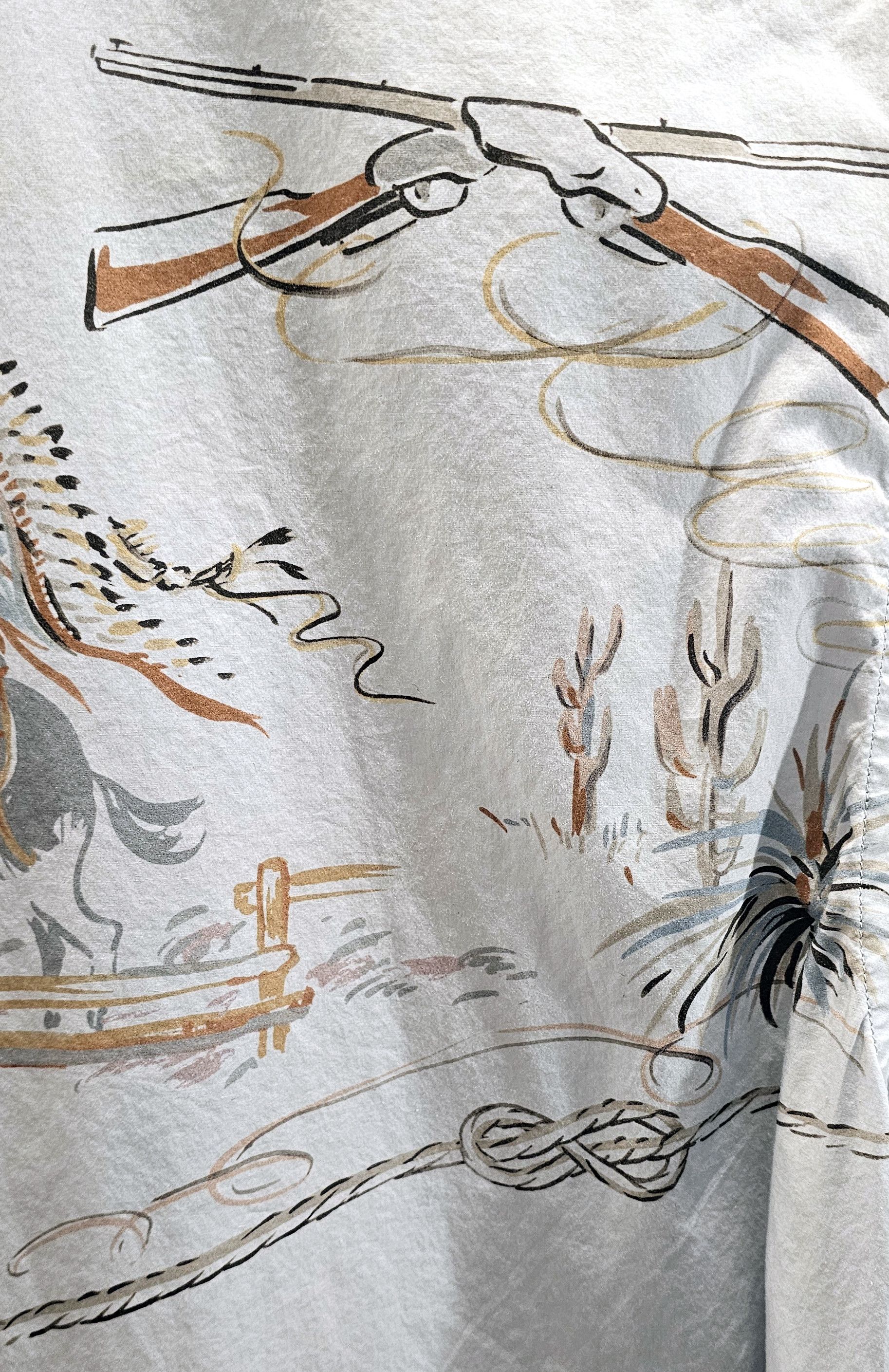 Prada Native Cowboy Print Camp Collar Shirt Size US S / EU 44-46 / 1 - 7 Thumbnail