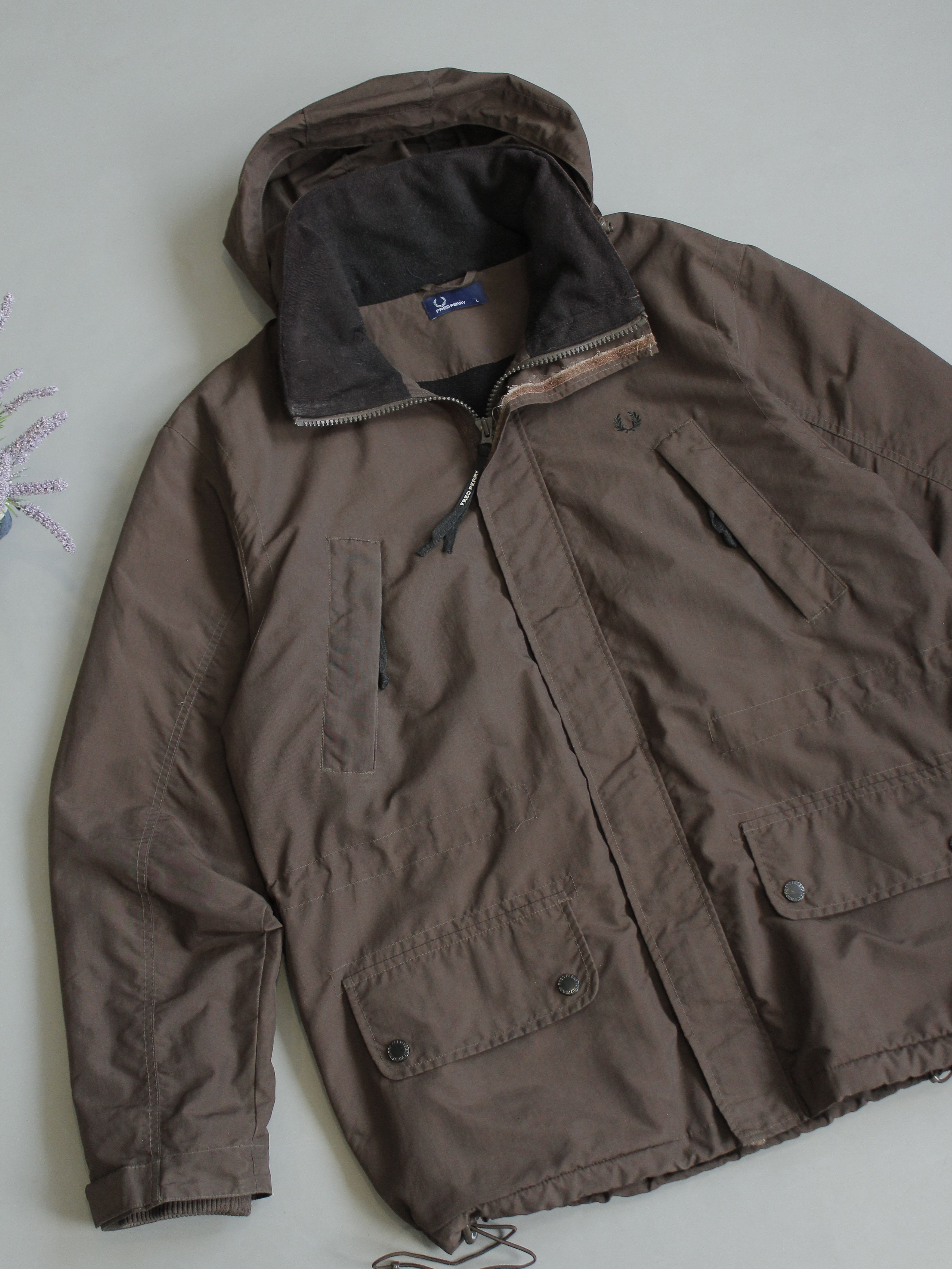 Fred Perry FRED PERRY PARKA MENS JACKET IN BROWN L Size US L / EU 52-54 / 3 - 2 Thumbnail