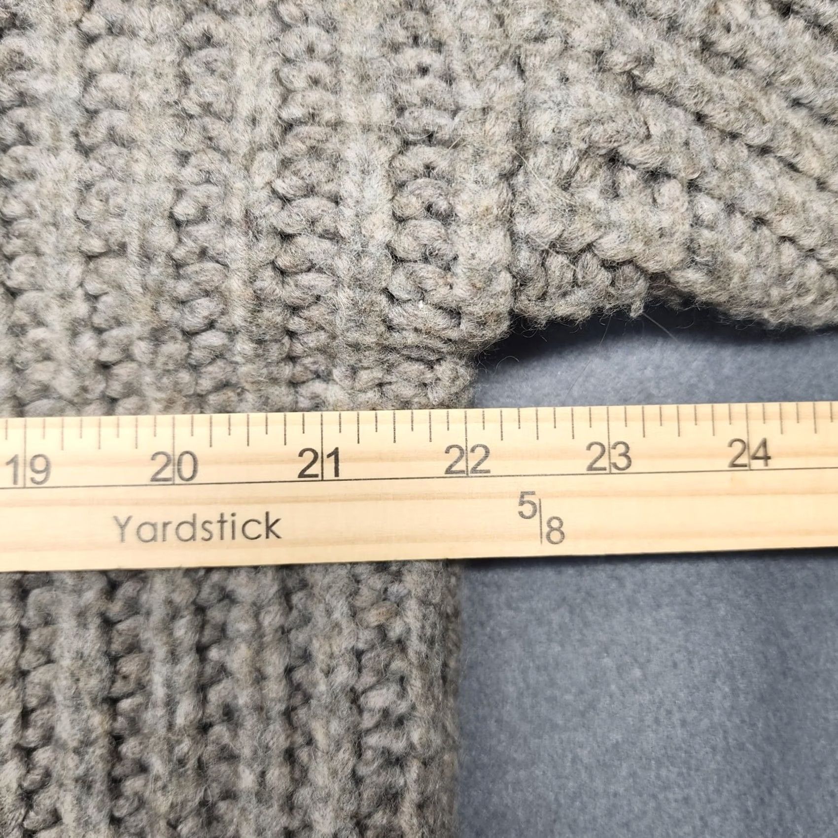 Vintage Aerie Sweater Womens Small Tan Cable Knit Wool Blend Mock Neck Fisherman Cropped Size S / US 4 / IT 40 - 3 Thumbnail