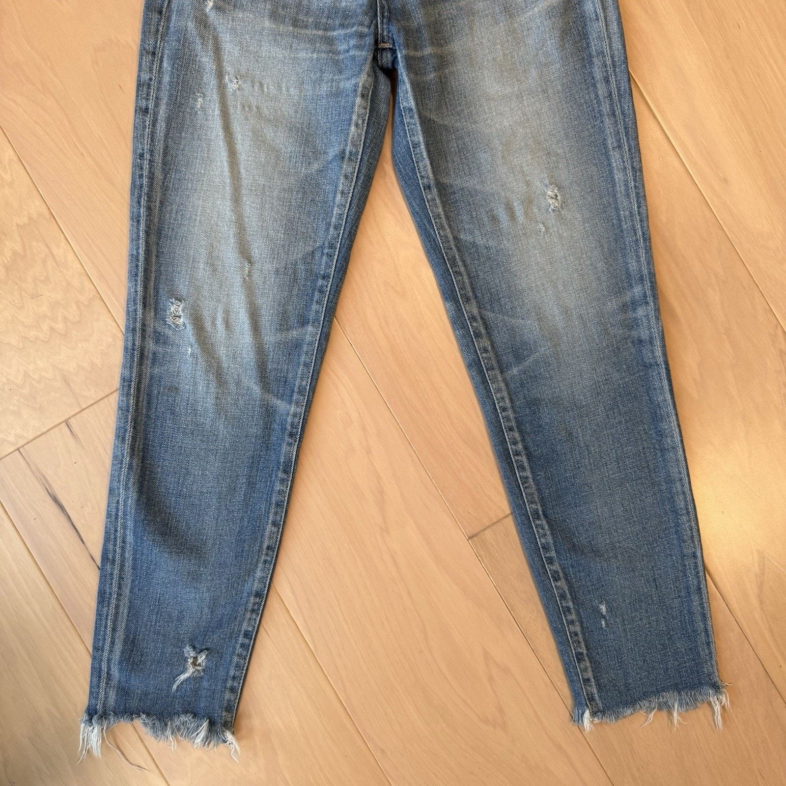 MOUSSY Moussy Vintage Jeans Women's 28 Blue Medium Wash Ankle Fray Size 28" / US 6 / IT 42 - 4 Thumbnail