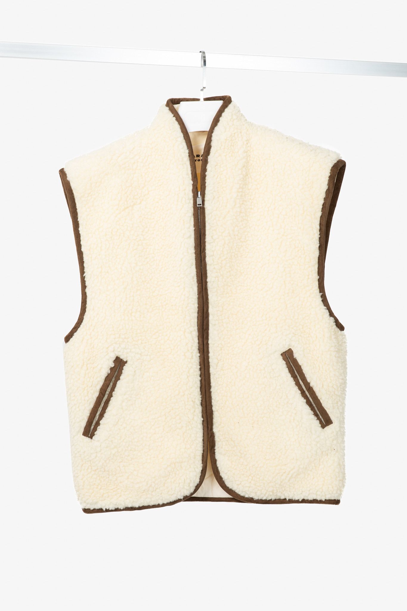 Isabel Marant Etoile Isabel Marant Etoile Maximilia Faux-Shearling Cardigan Vest Size S / US 4 / IT 40 - 1 Thumbnail
