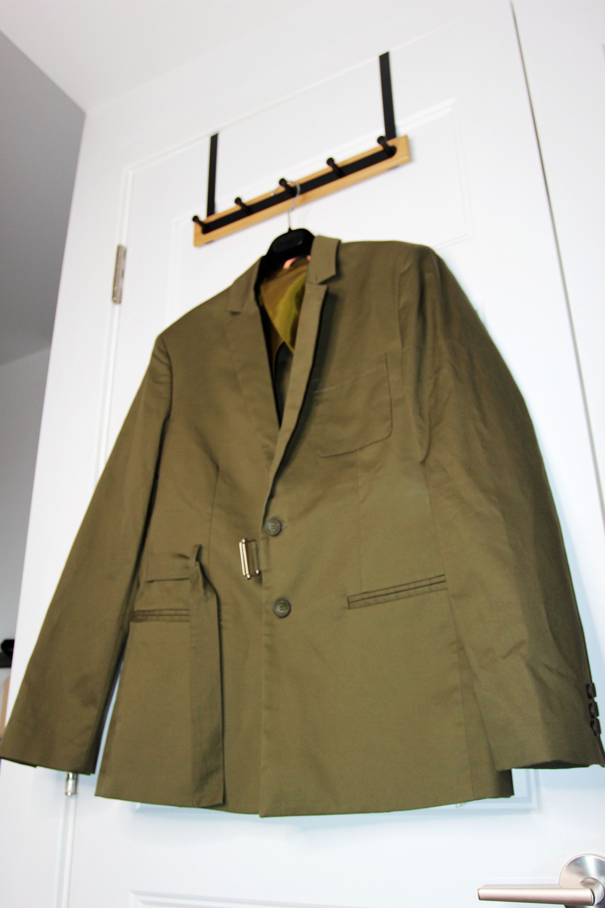 Imperial BNWT SS23 IMPERIAL ASYMMETRIC BELT OLIVE JACKET XL Size US XL / EU 56 / 4 - 5 Thumbnail