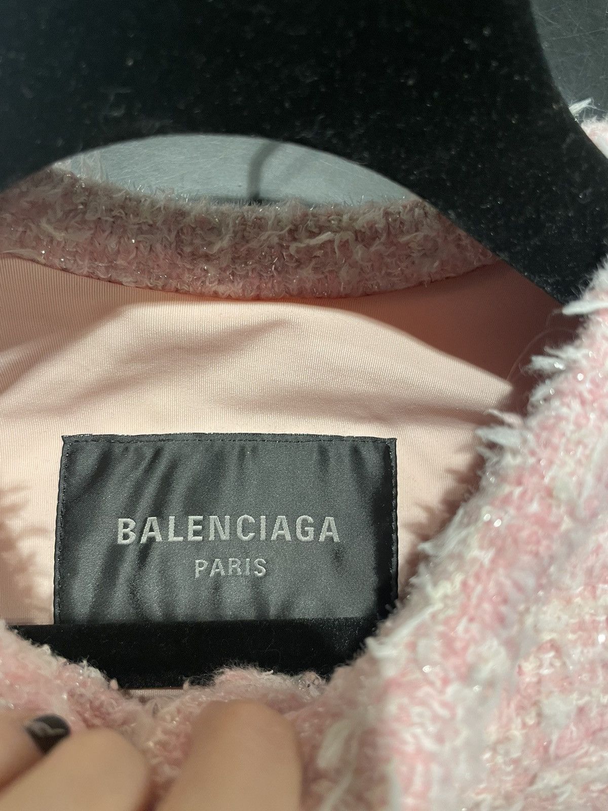 Balenciaga Cropped tweed cardigan Size M / US 6-8 / IT 42-44 - 4 Thumbnail