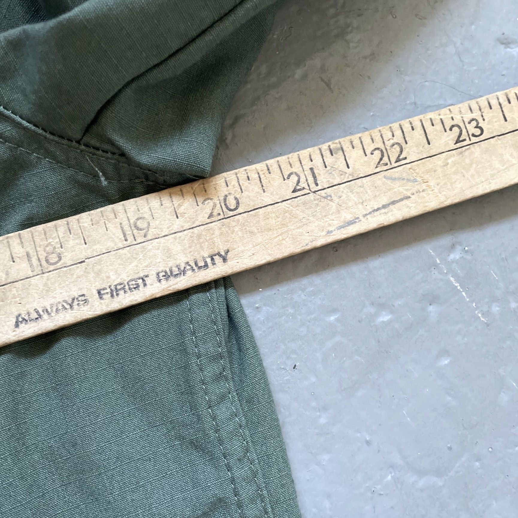 Vintage VINTAGE Chore Work Jacket Military Green 38 Mens Unbranded Ripstop Euro Style Jacket Size US XXS / EU 40 - 3 Thumbnail