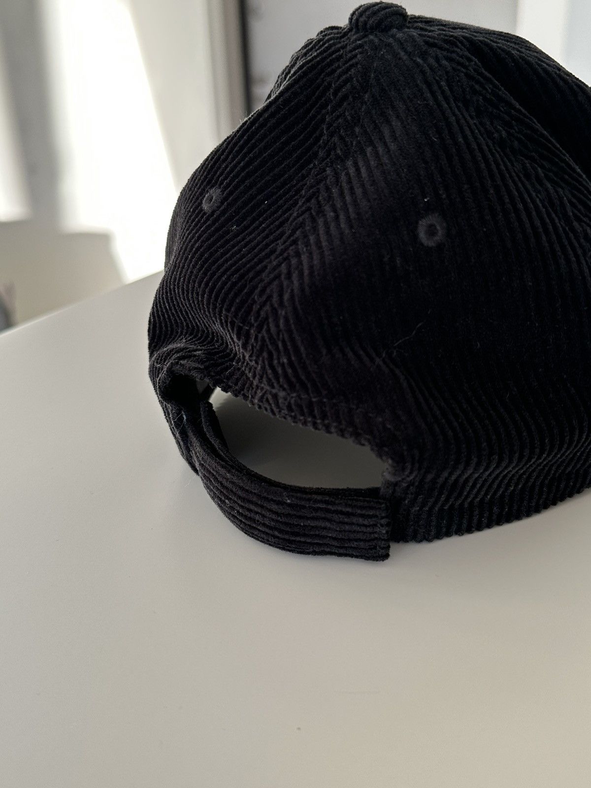 Moschino Vintage Moschino Corduroy Black Cap 90’s Size ONE SIZE - 8 Thumbnail