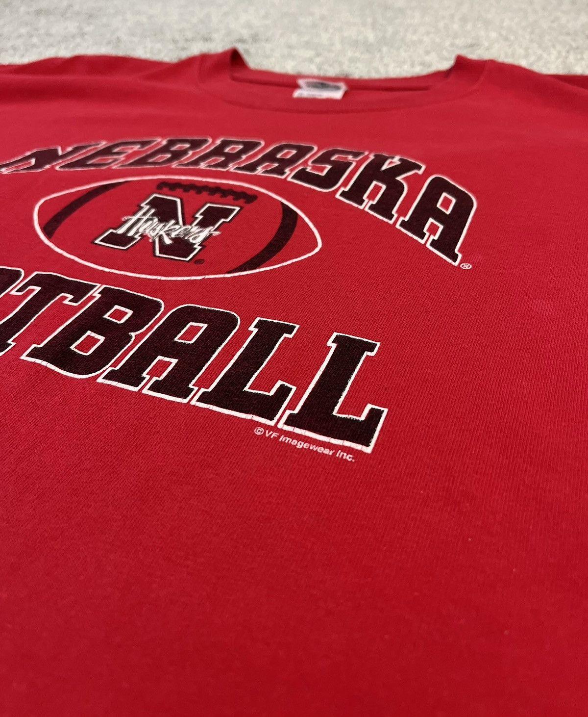 Anvil Vintage Red Nebraska Cornhuskers Football Shirt Tee XL Size US XL / EU 56 / 4 - 2 Thumbnail